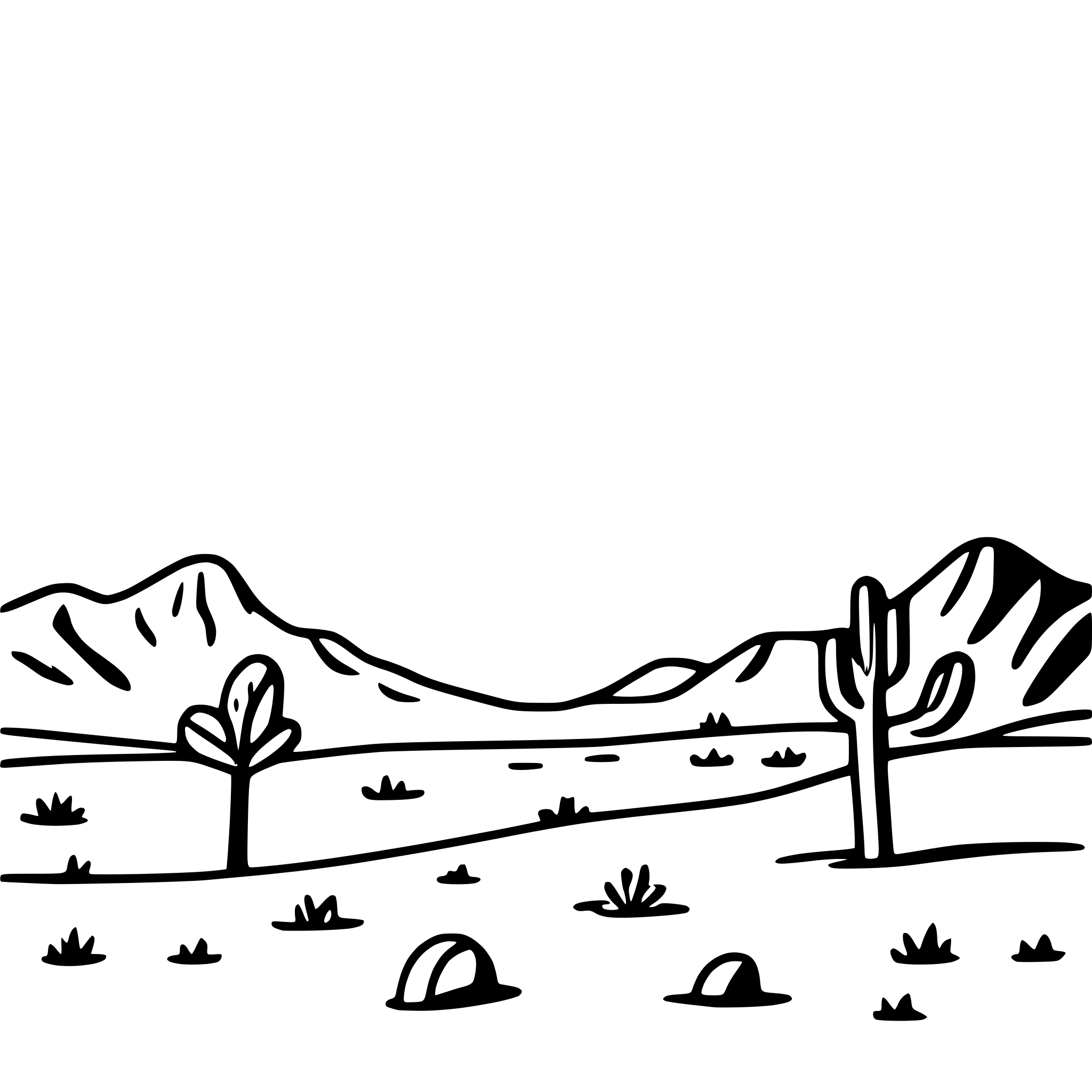 AI-generated SVG of a starry night over desert