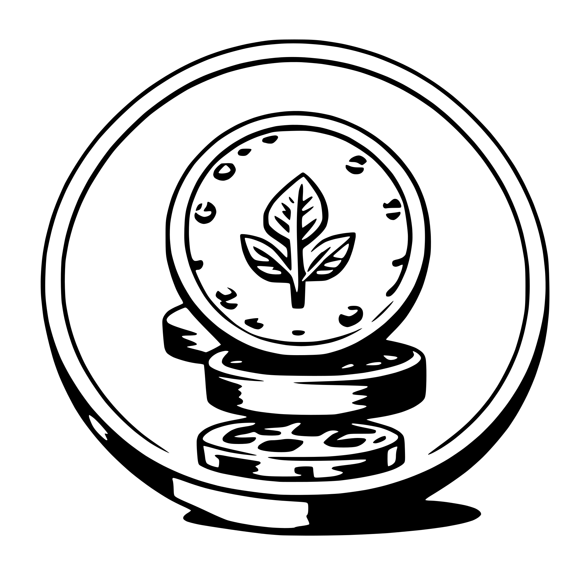 AI-generated SVG of a coin