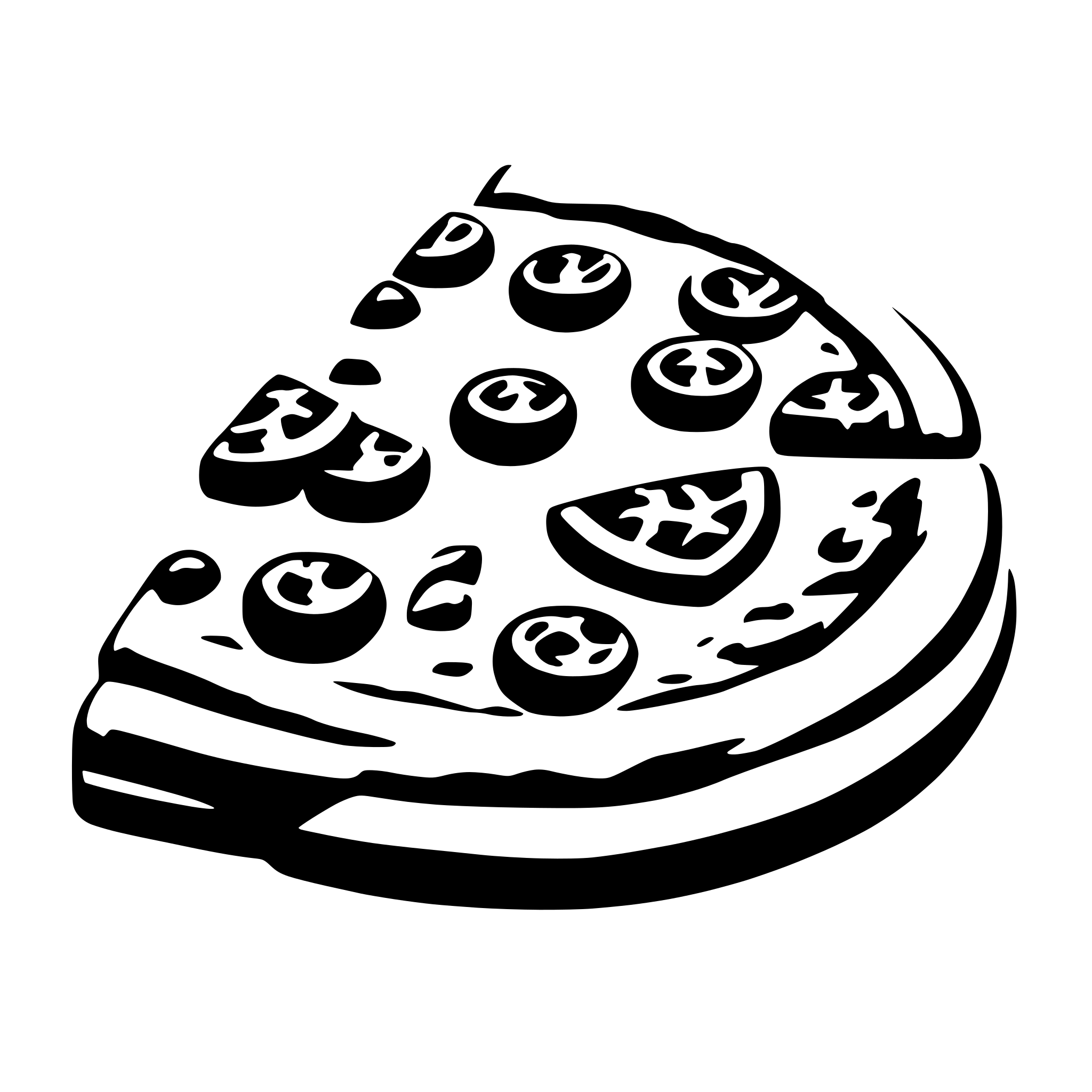 AI-generated SVG of 'pizza slice'