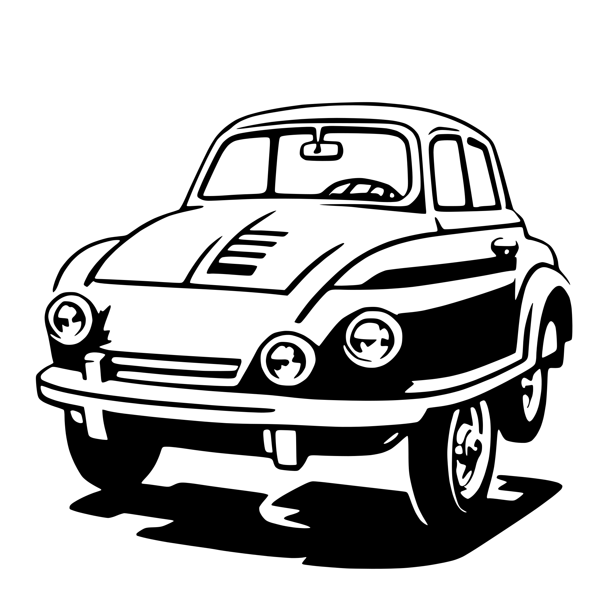 AI-generated SVG of 'mid-size car'