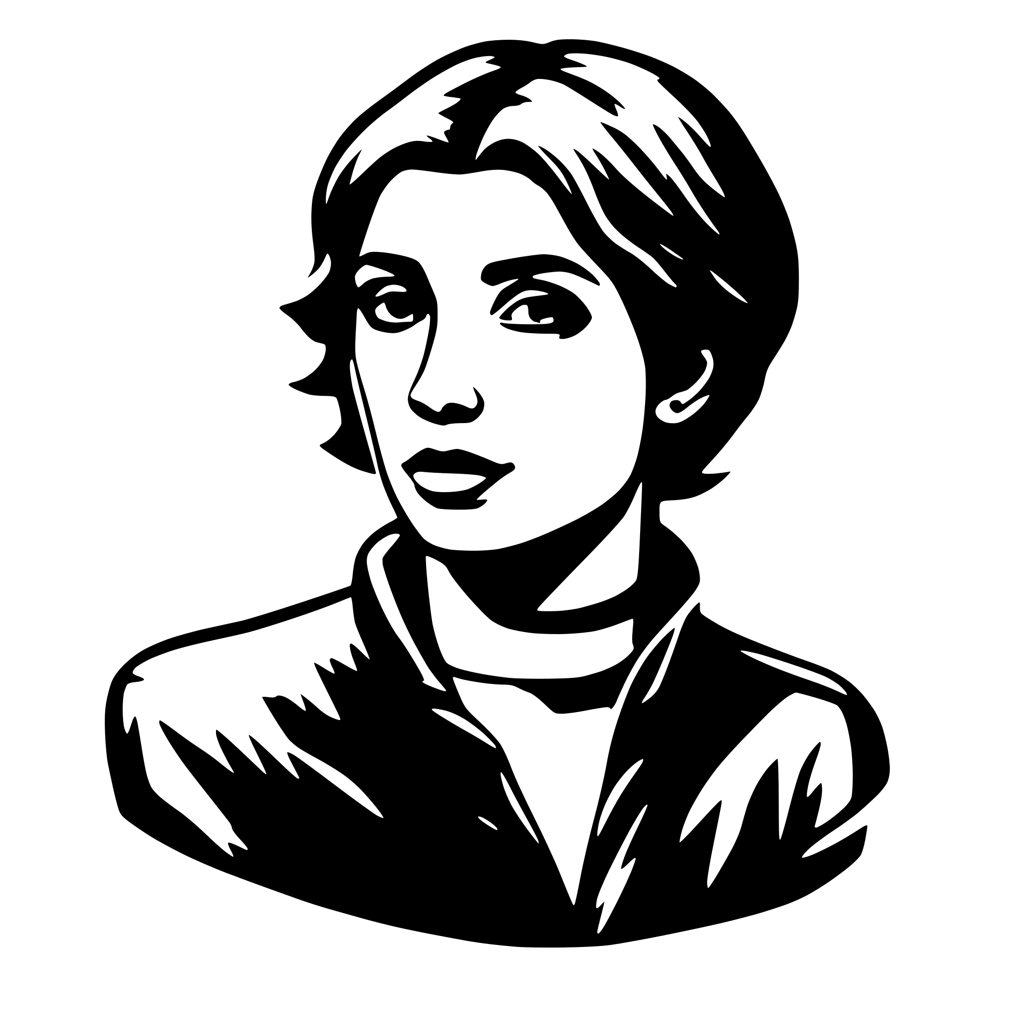 AI-generated SVG of 'human'