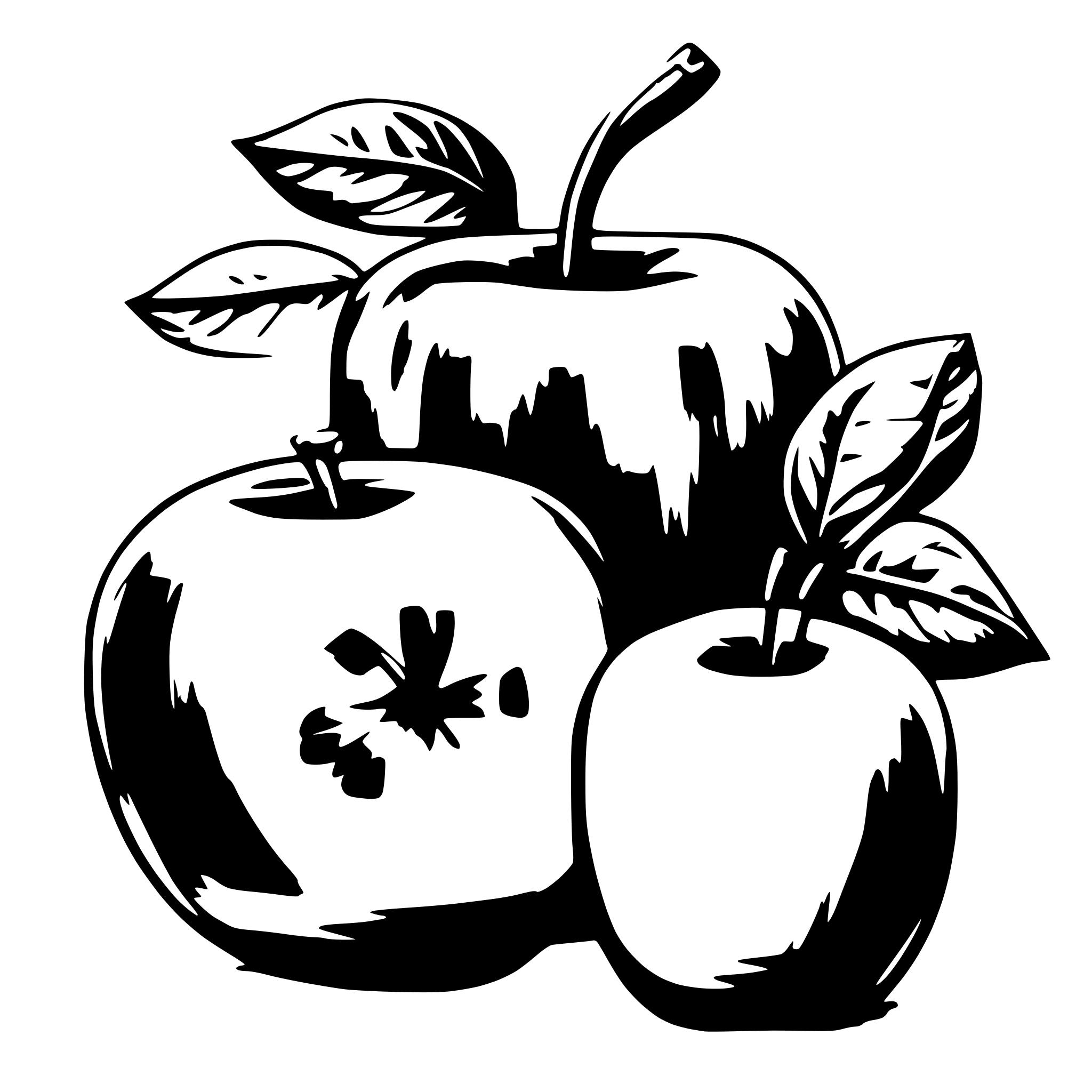 AI-generated SVG of a apple