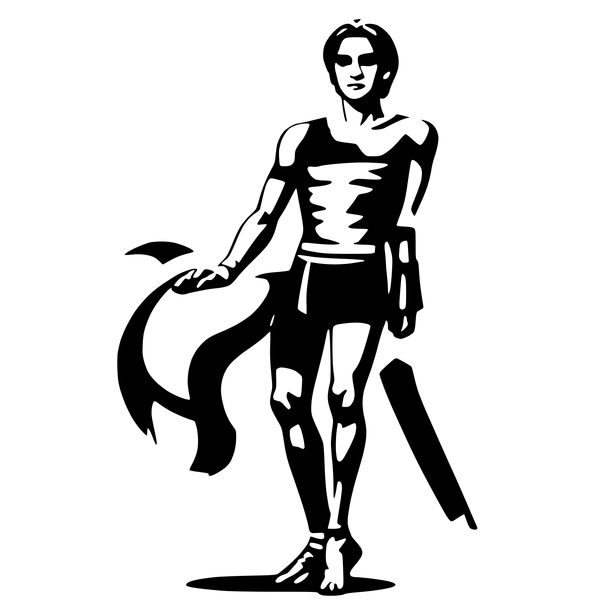 AI-generated SVG of a Male gymnast