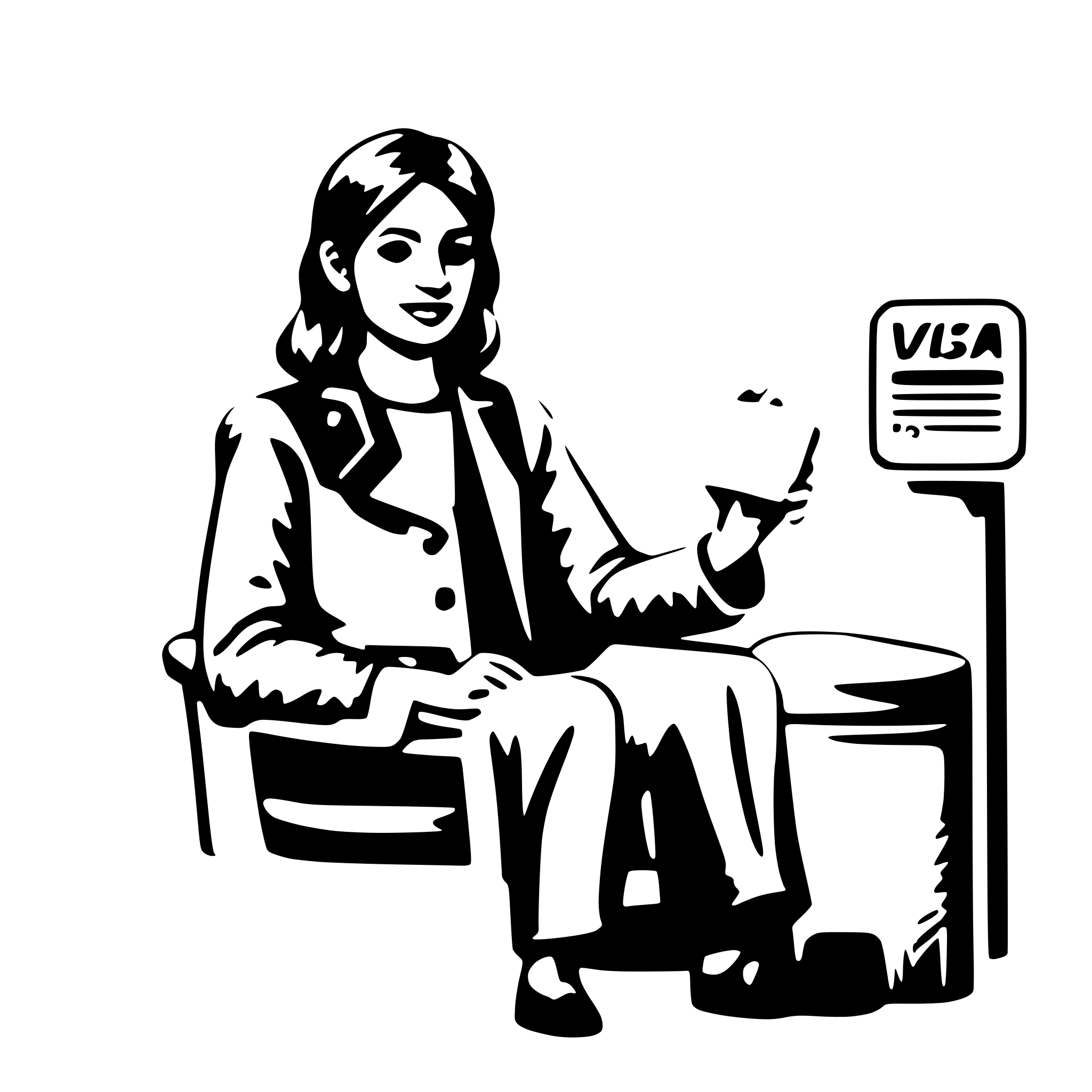 AI-generated SVG of 'Visa support'