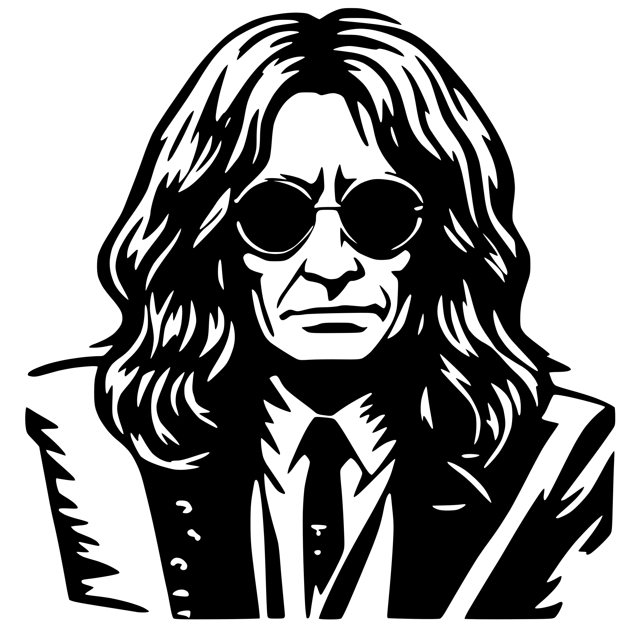 AI-generated SVG of 'Ozzy Osbourne'