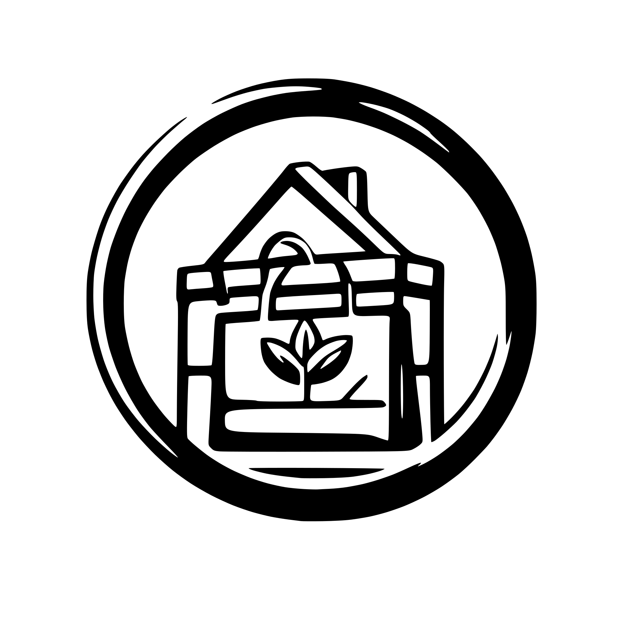 AI-generated SVG of 'Logo featuring an abstract Inca-style house merged with a shopping bag icon, reflecting traditional culture with a modern, minimalistic design. Geometric shapes, smooth curves, nature-inspired'