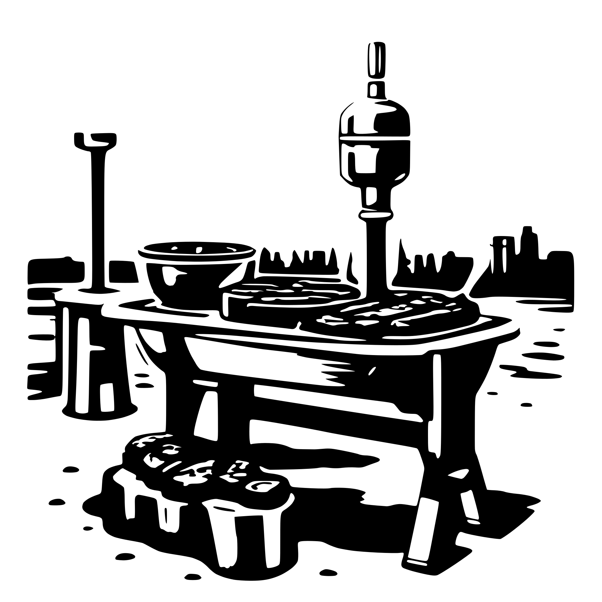 AI-generated SVG of 'Churrasqueira de concreto pegando fogo'