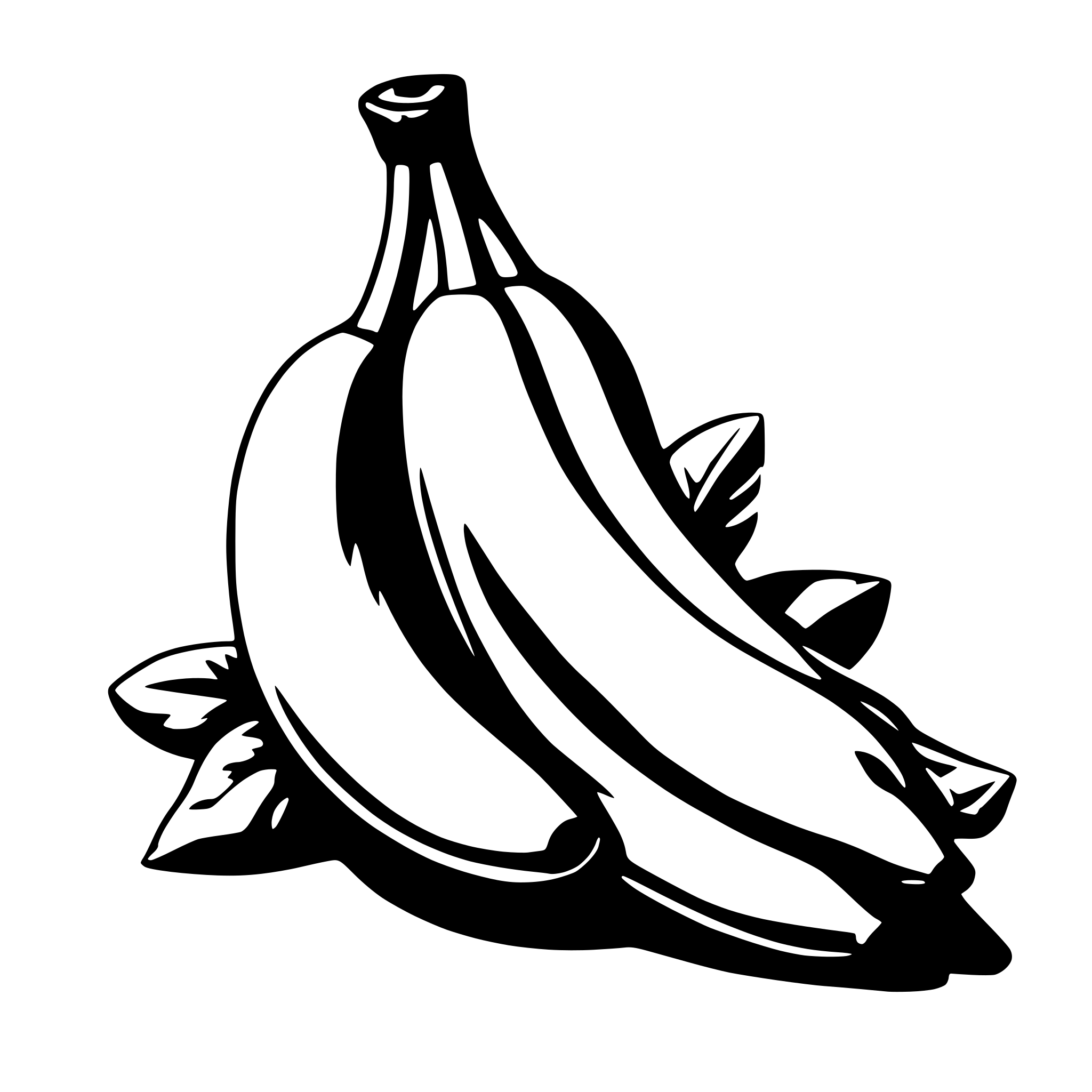 AI-generated SVG of 'yellow banana'
