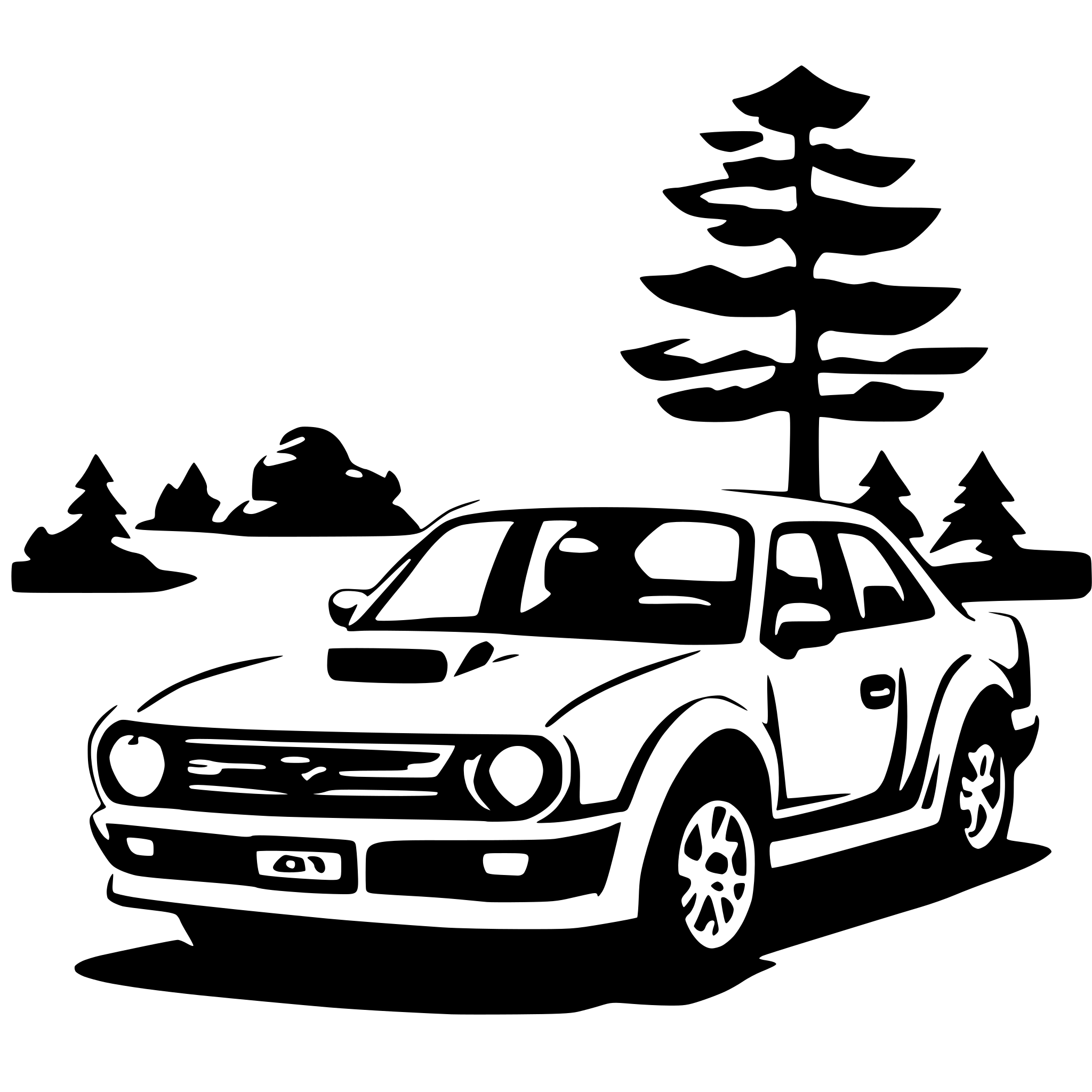 AI-generated SVG of a subaru