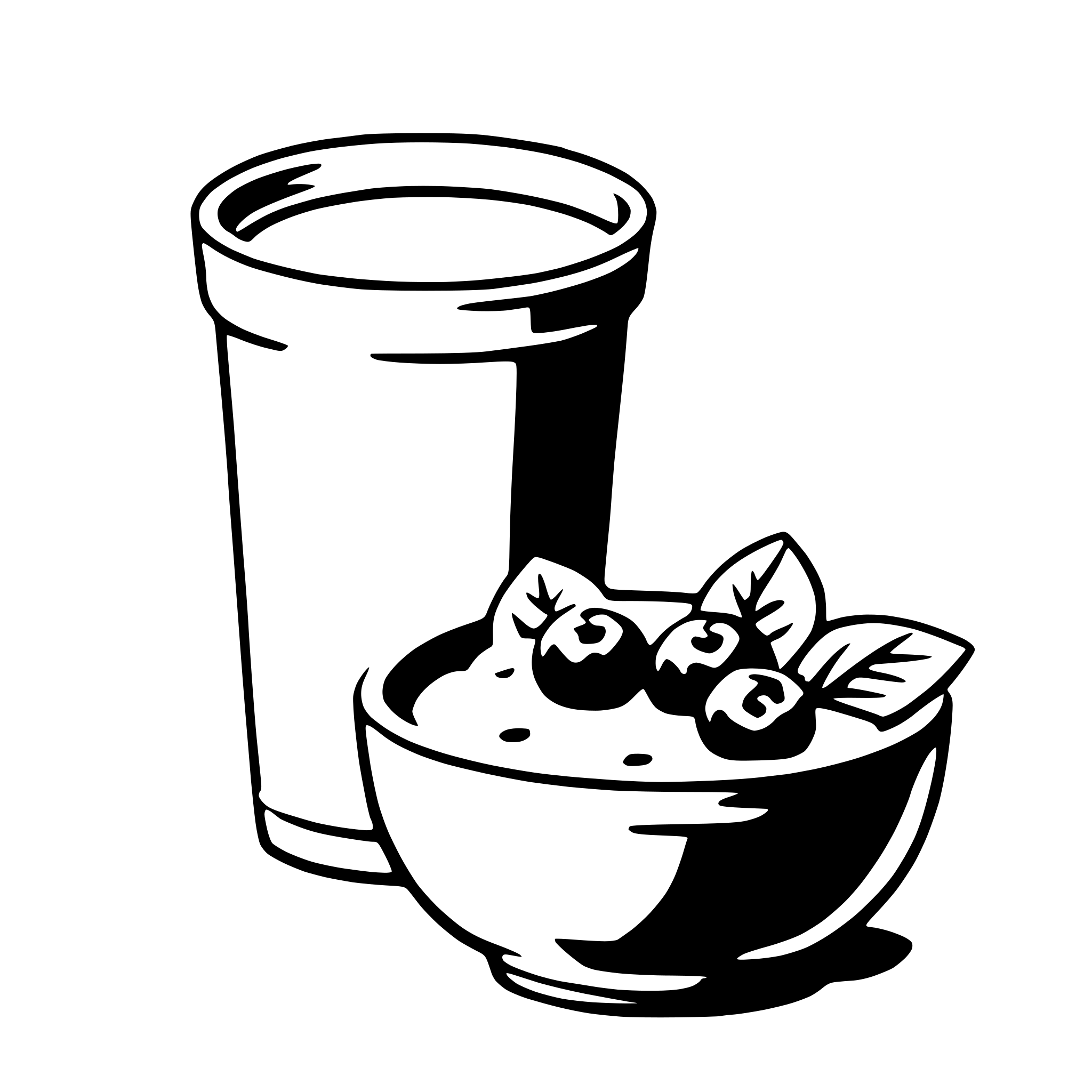 AI-generated SVG of a yogurt