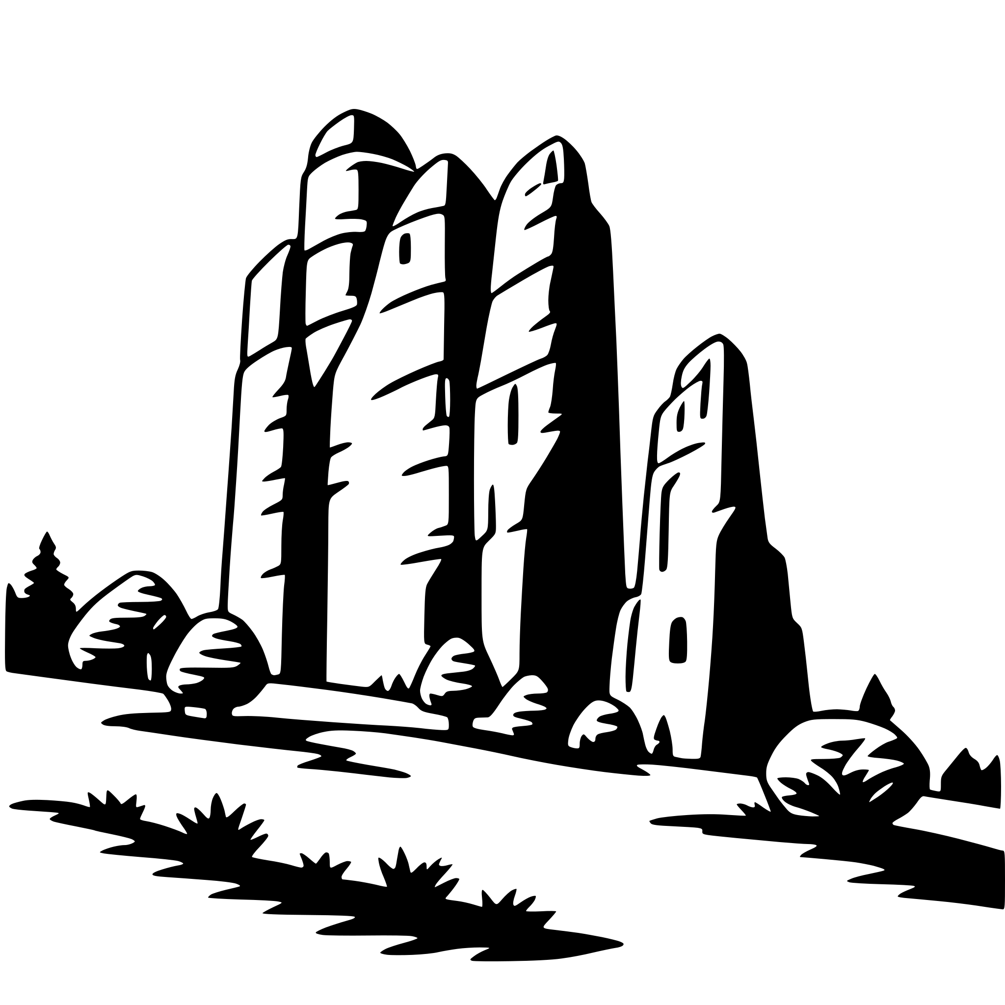 AI-generated SVG of a meteora