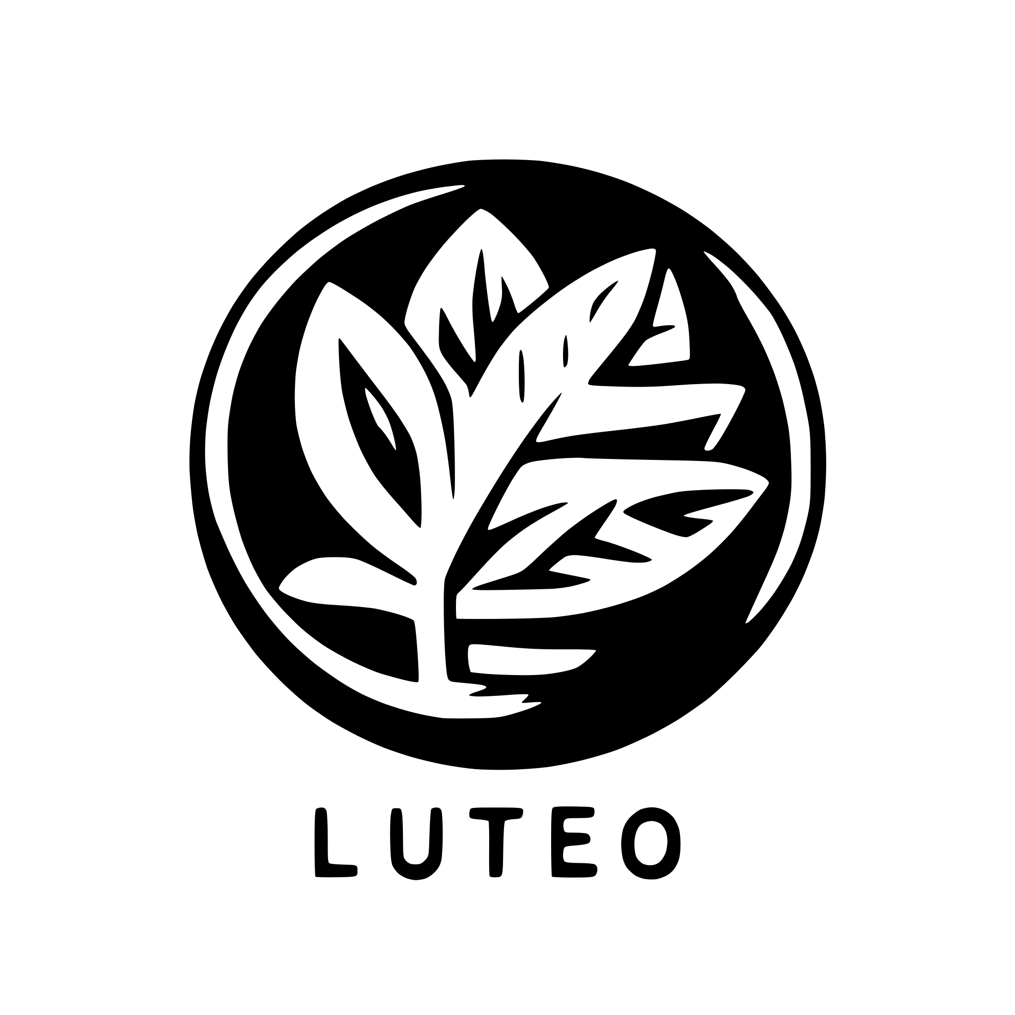 AI-generated SVG of a Logo that says Luteo
