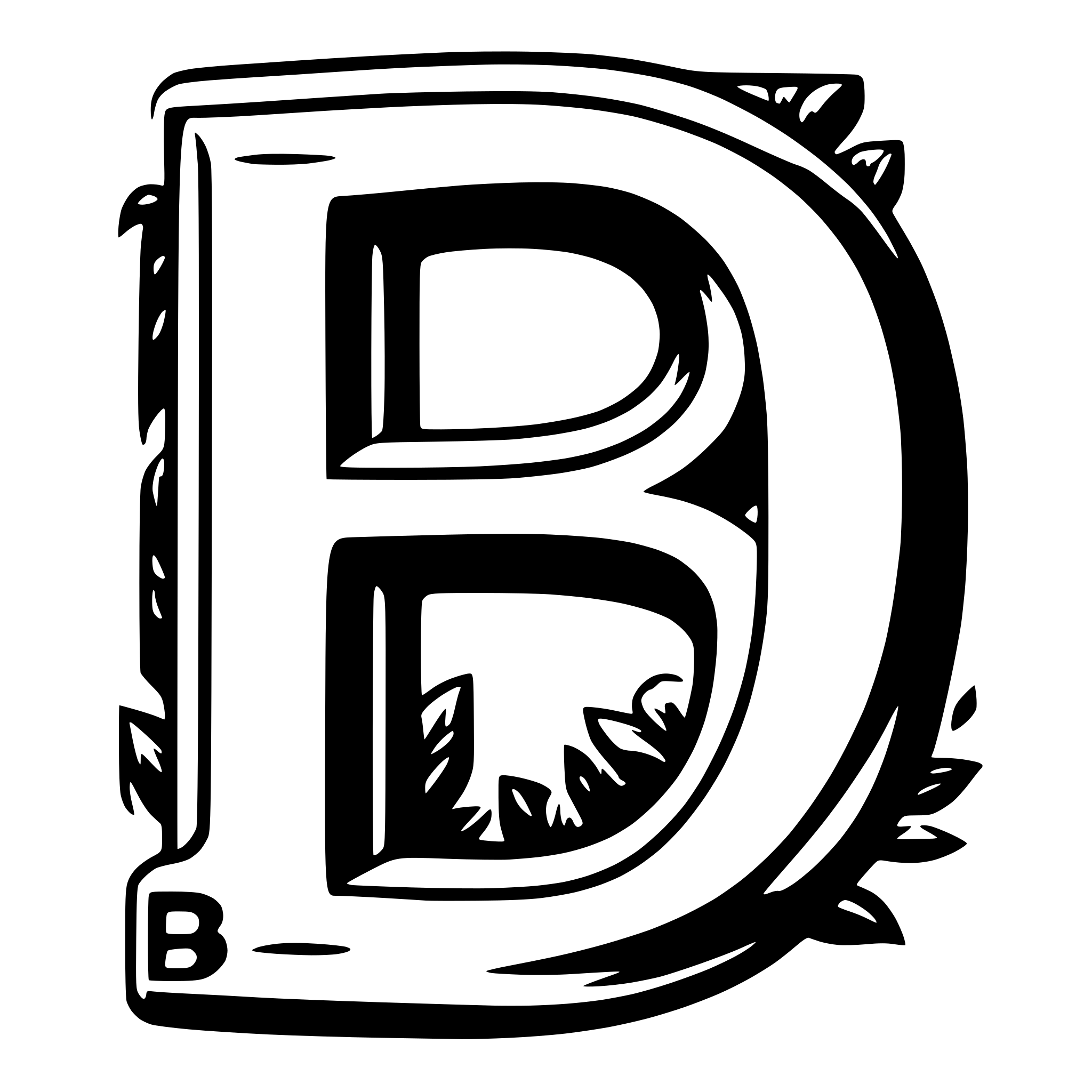 AI-generated SVG of 'uppercase B'