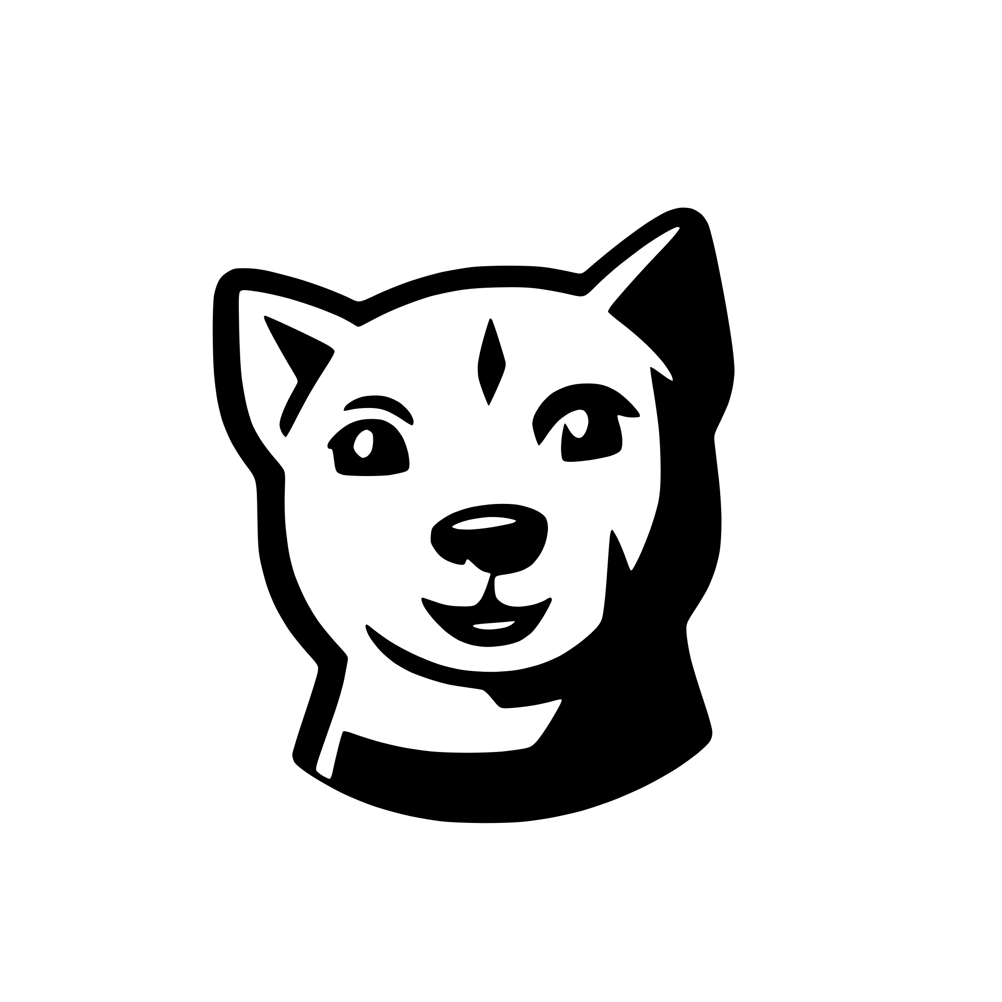 AI-generated SVG of a dog face