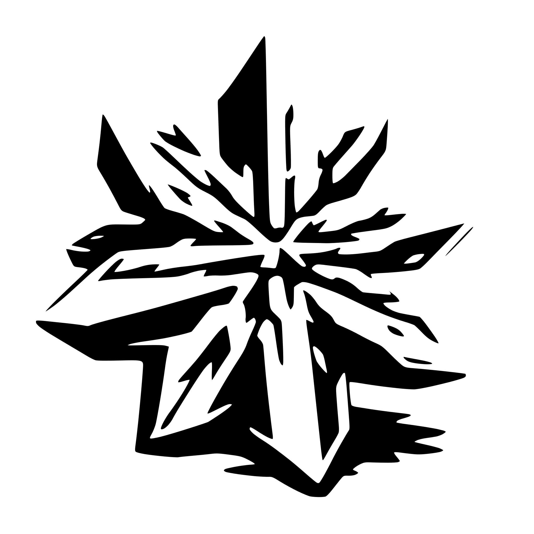 AI-generated SVG of a a single ice crystal