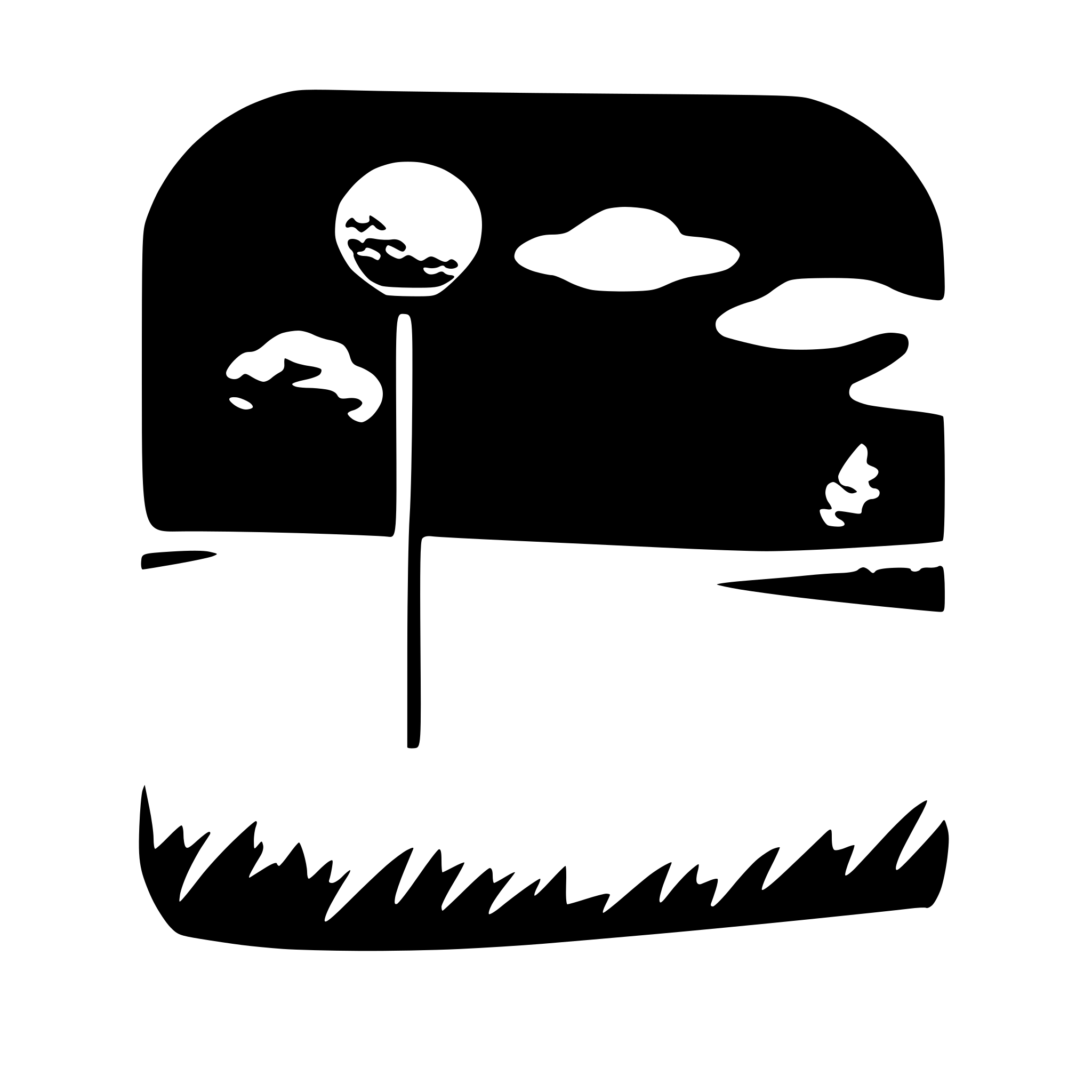 AI-generated SVG of a A green grass field with a blue sky and a golf club