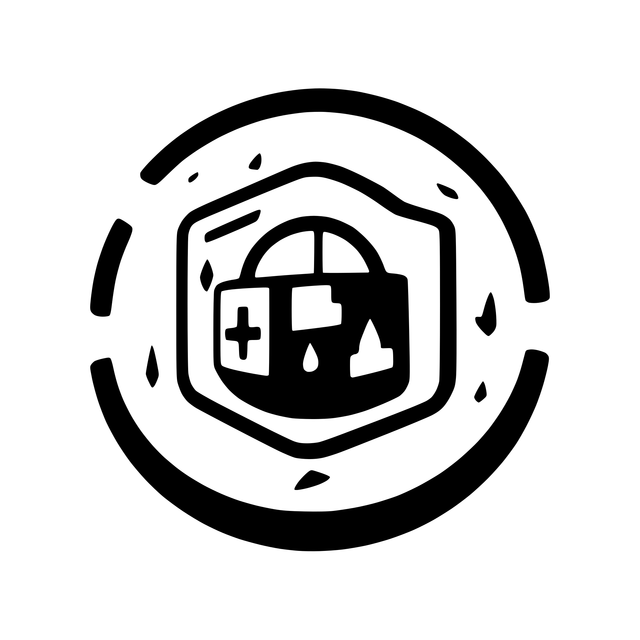 AI-generated SVG of a Cybersecurity Vector – "High-tech cybersecurity measures with shields, locks, and network connections, showcasing modern digital protection