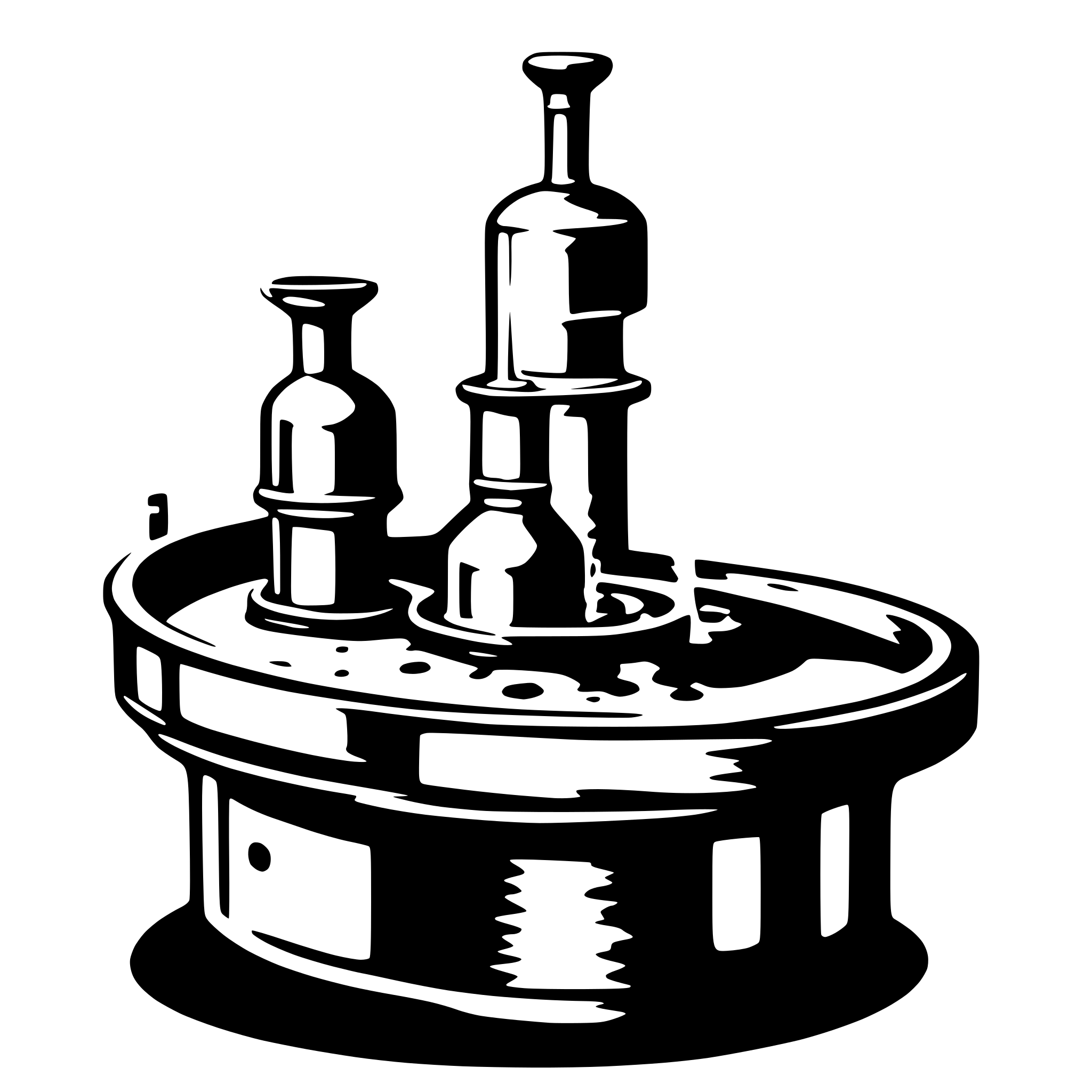 AI-generated SVG of a distillation tray