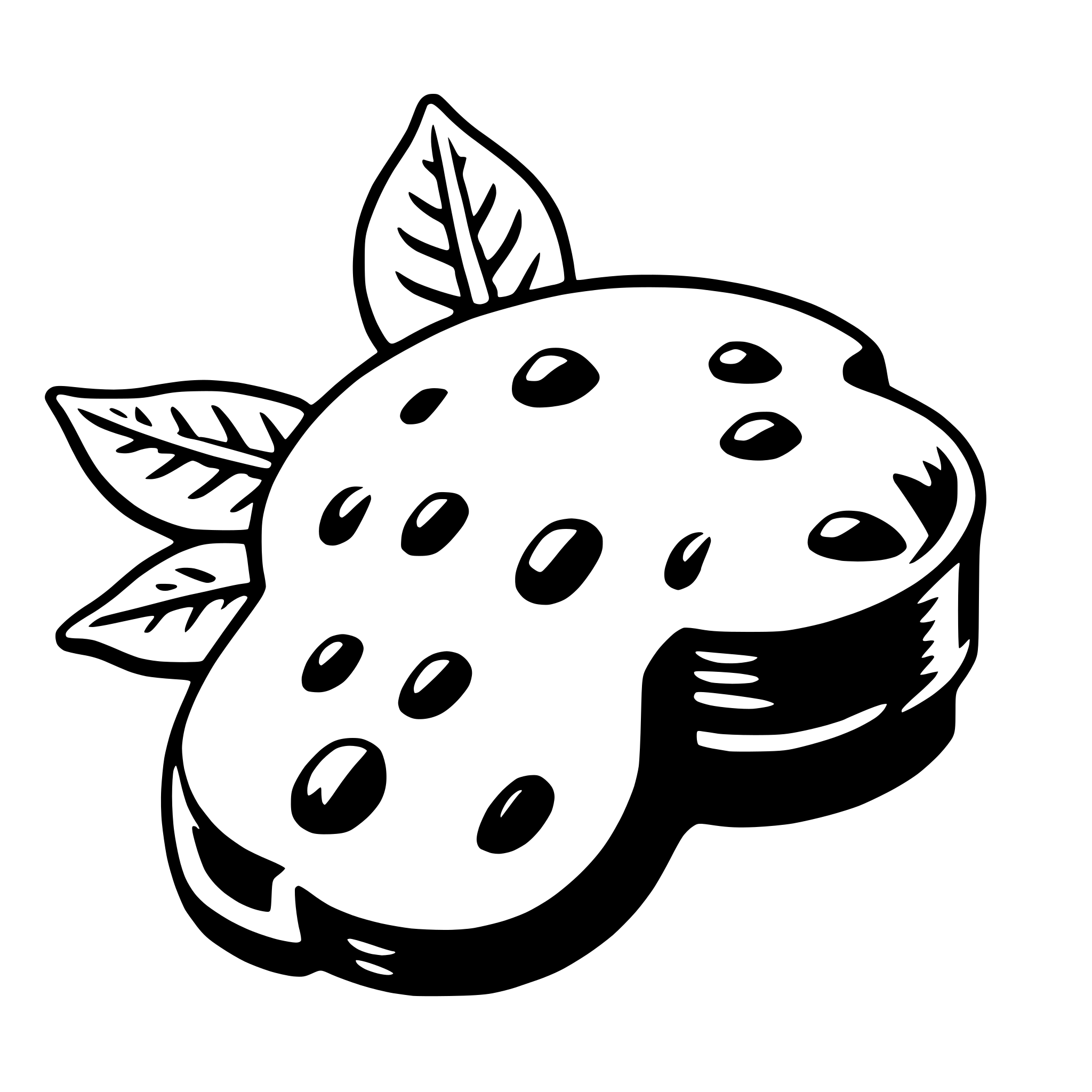 AI-generated SVG of 'cashew'