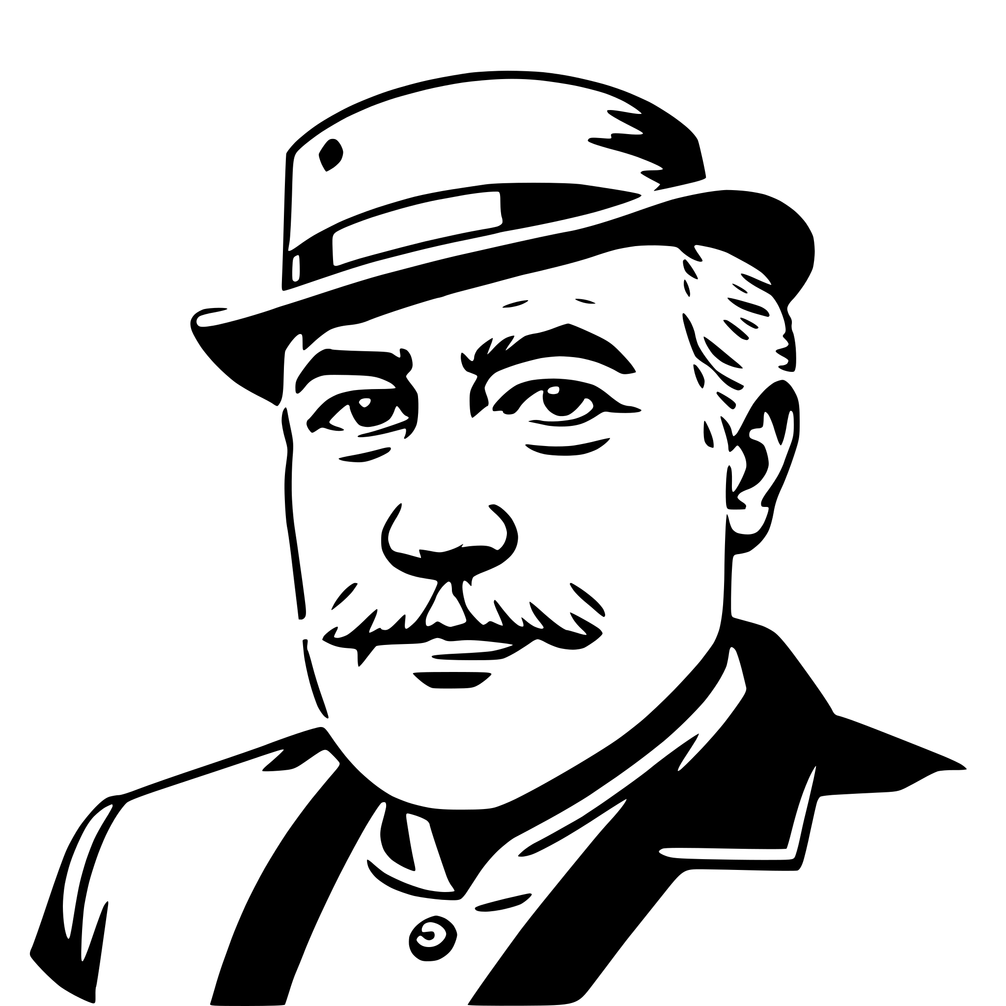 AI-generated SVG of a ernest hemingway