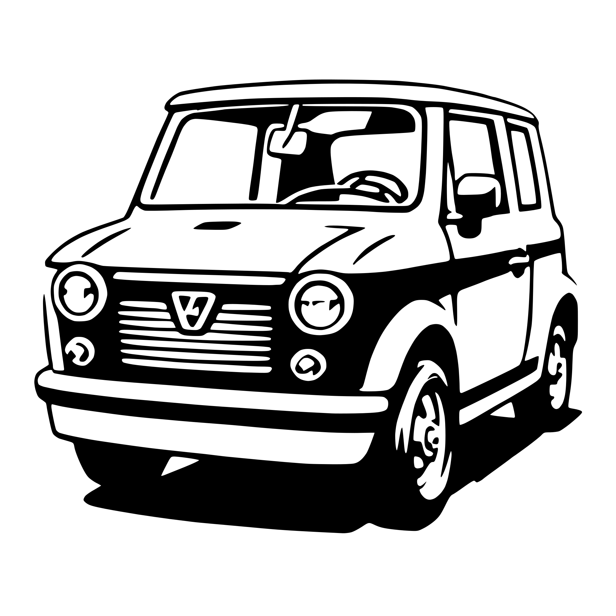 AI-generated SVG of 'kei car'