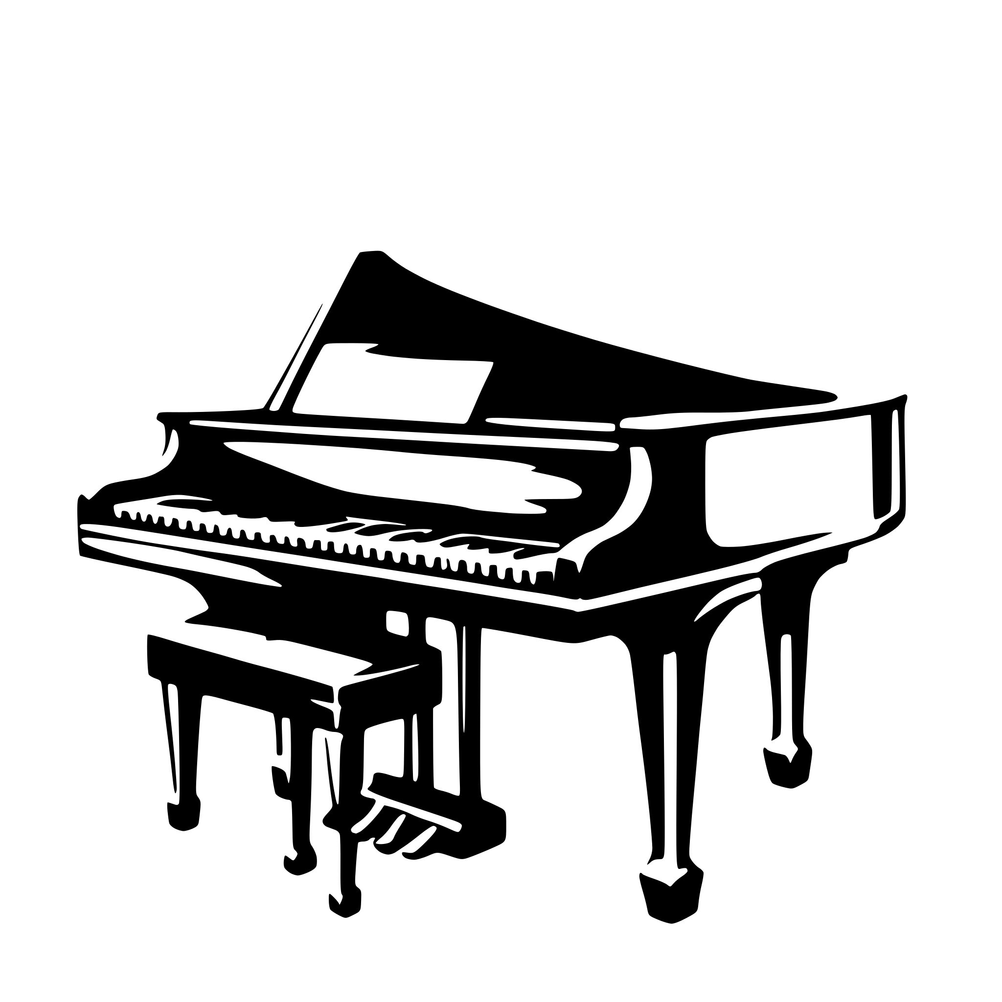 AI-generated SVG of 'piano'