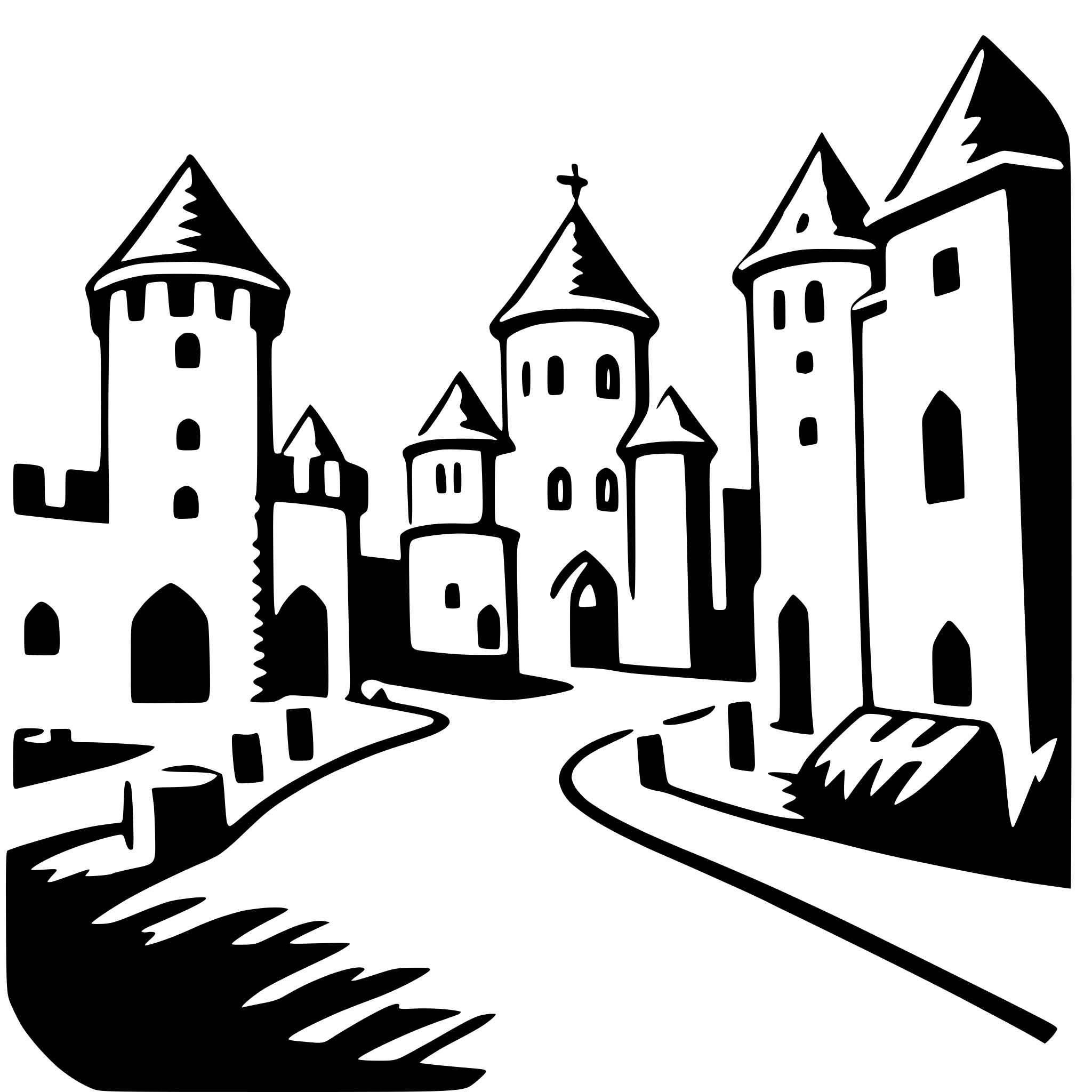 AI-generated SVG of 'exploring medieval town'