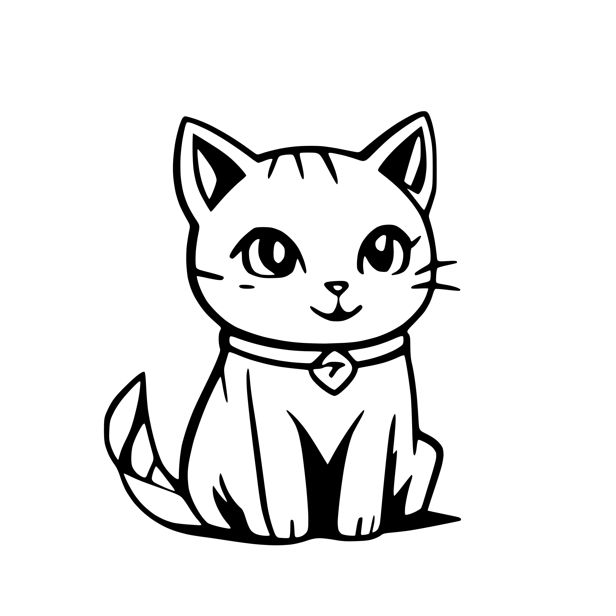 AI-generated SVG of 'a cute cat'