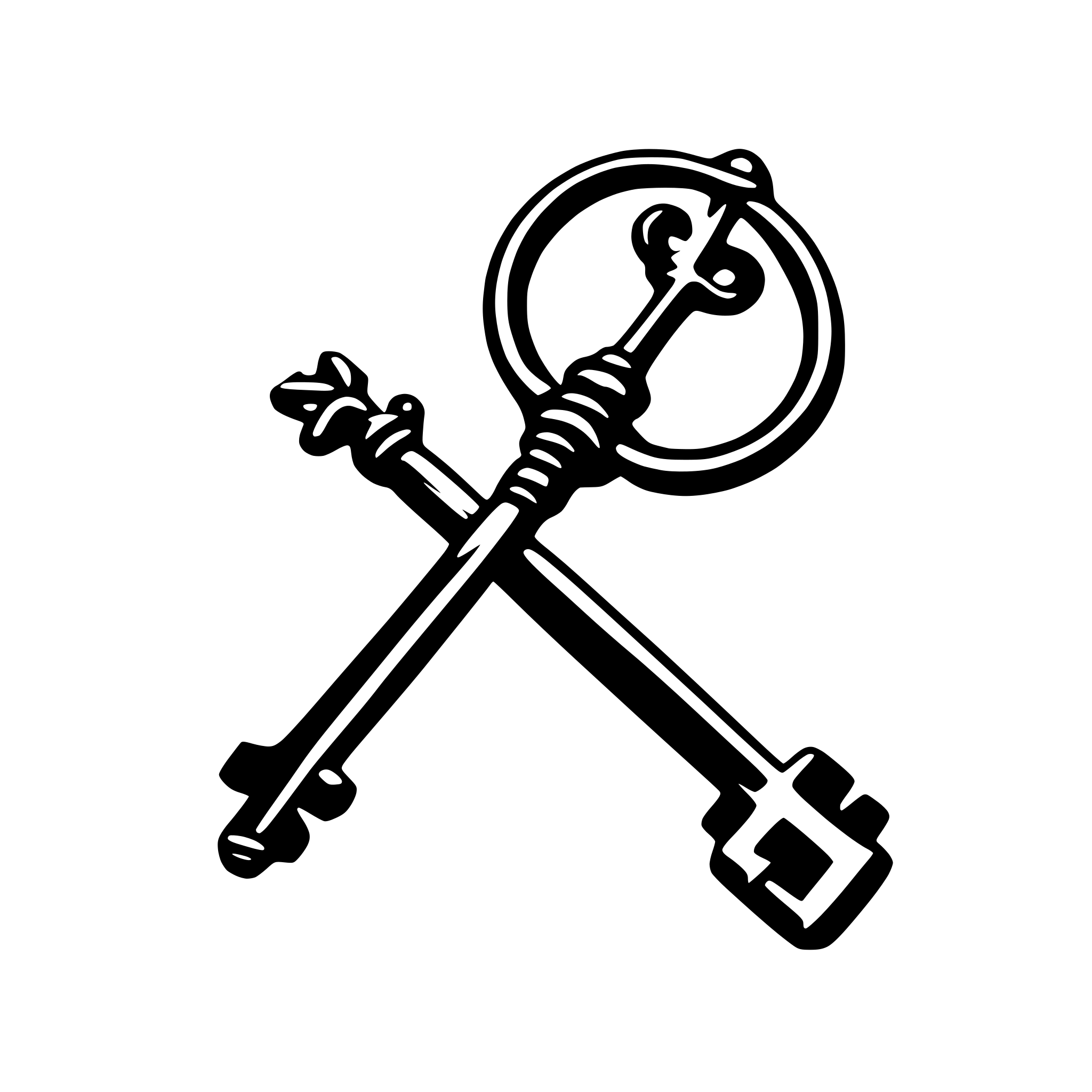 AI-generated SVG of 'vintage key'