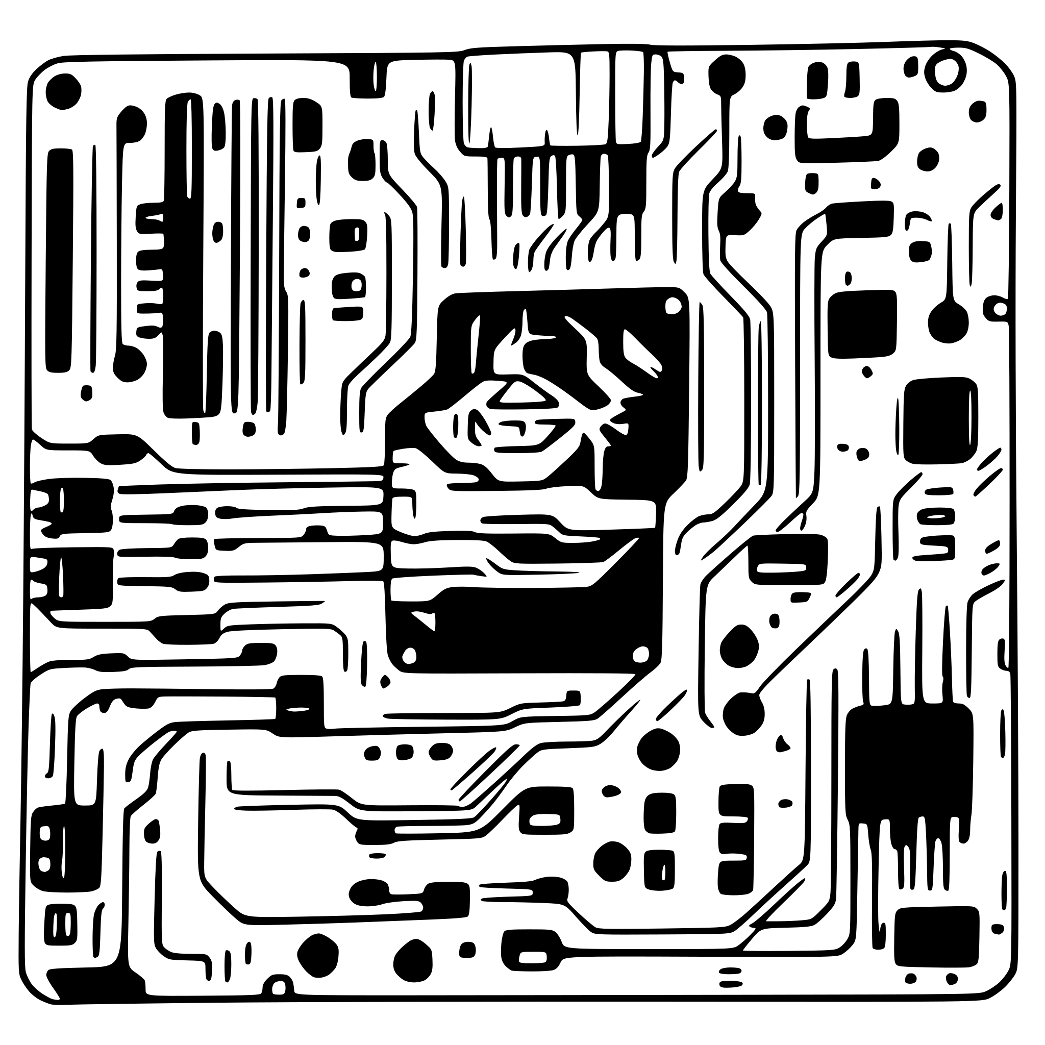 AI-generated SVG of 'motherboard circuit diagram topdown'