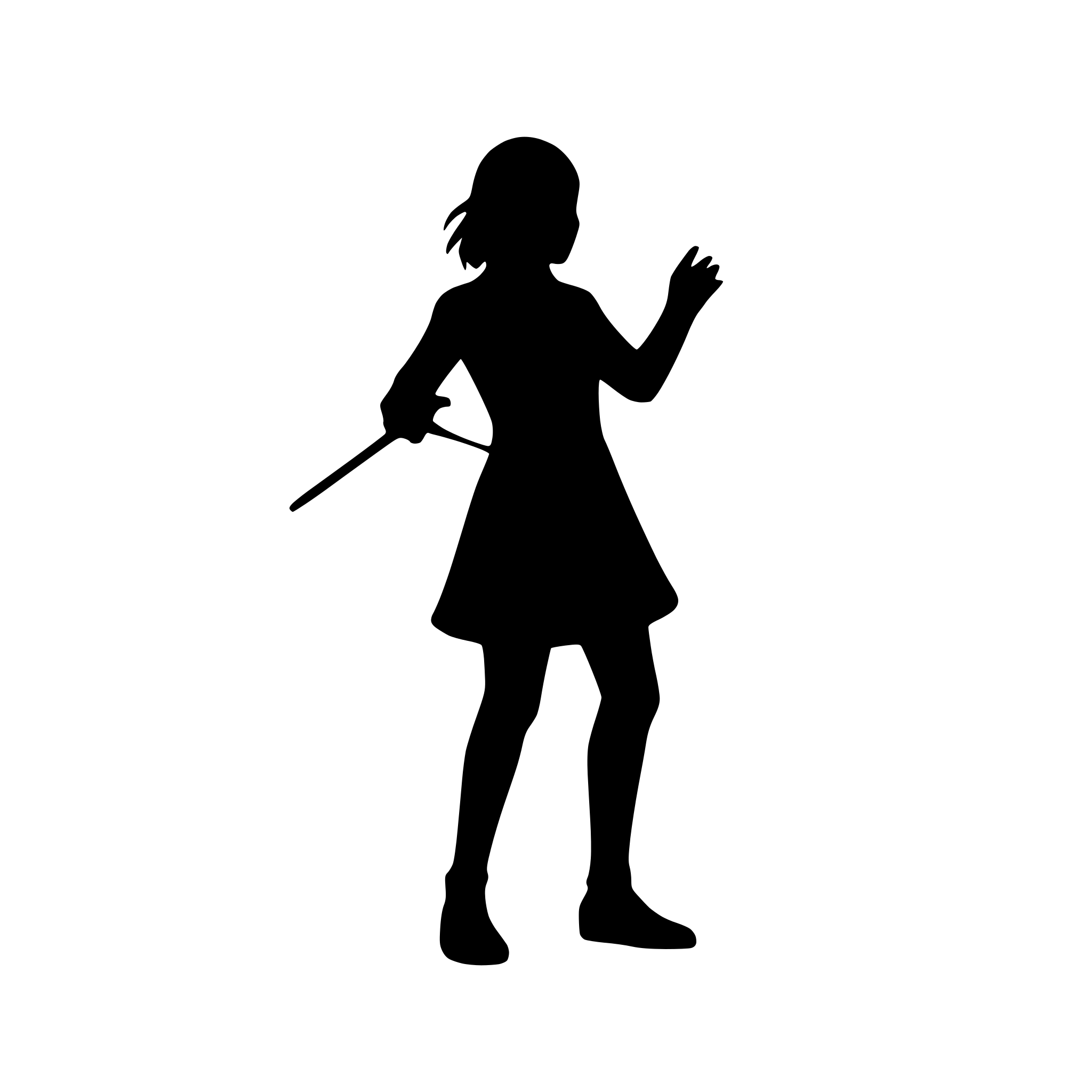 AI-generated SVG of a fencer in action stance