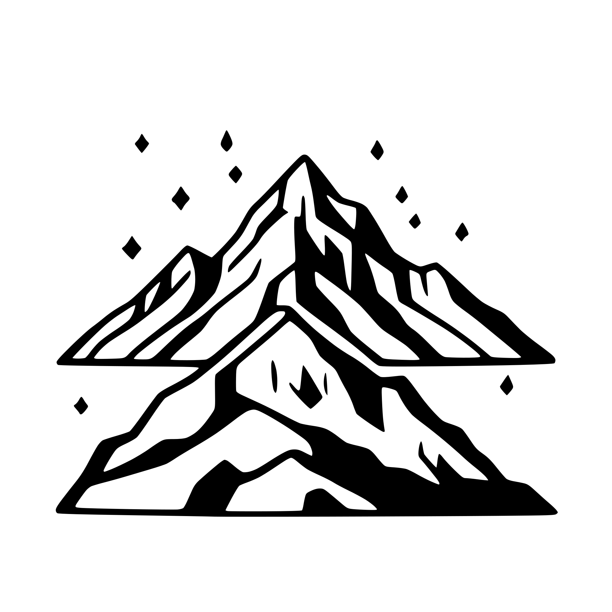 AI-generated SVG of a i need a minimalistic siluette of a mountain range that can be seen on the horizont. The range should contain at least 5 mountains next to each other in a horizontal arrangement AI-generated SVG of a i need a minimalistic siluette of a mountain range that can be seen on the horizont. The range should contain at least 5 mountains next to each other in a horizontal arrangement