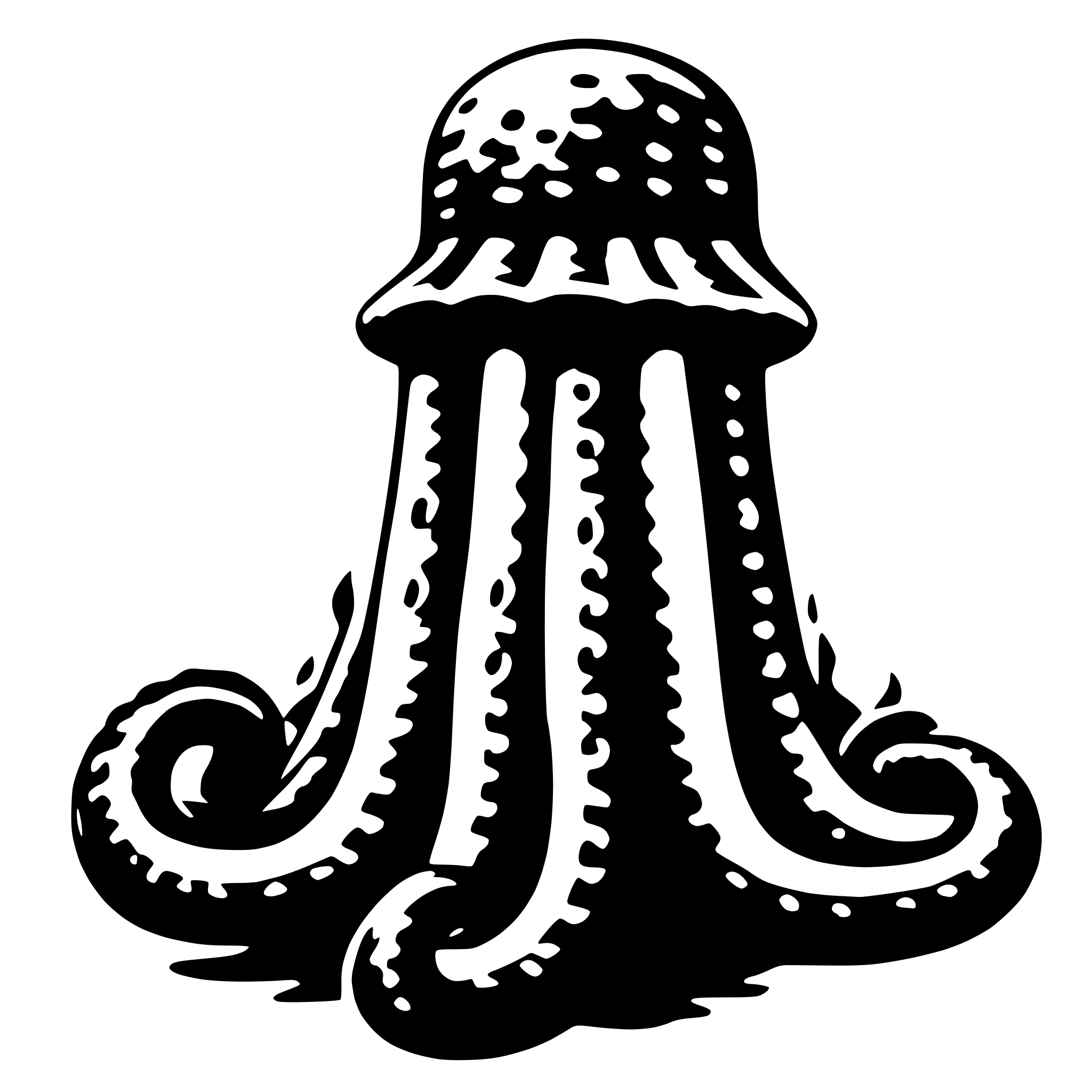 AI-generated SVG of 'A TENTACLE'