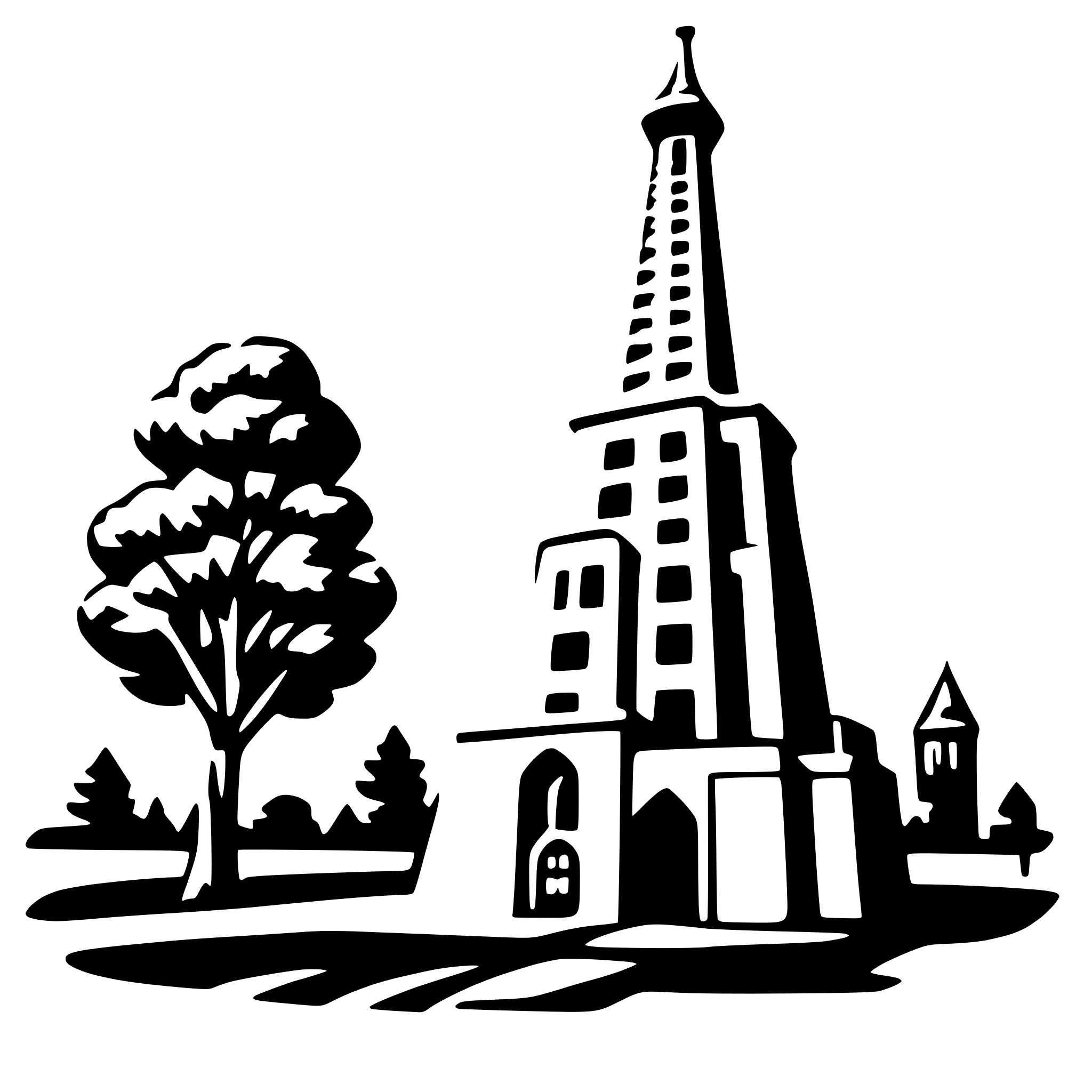 AI-generated SVG of a eiffel tower