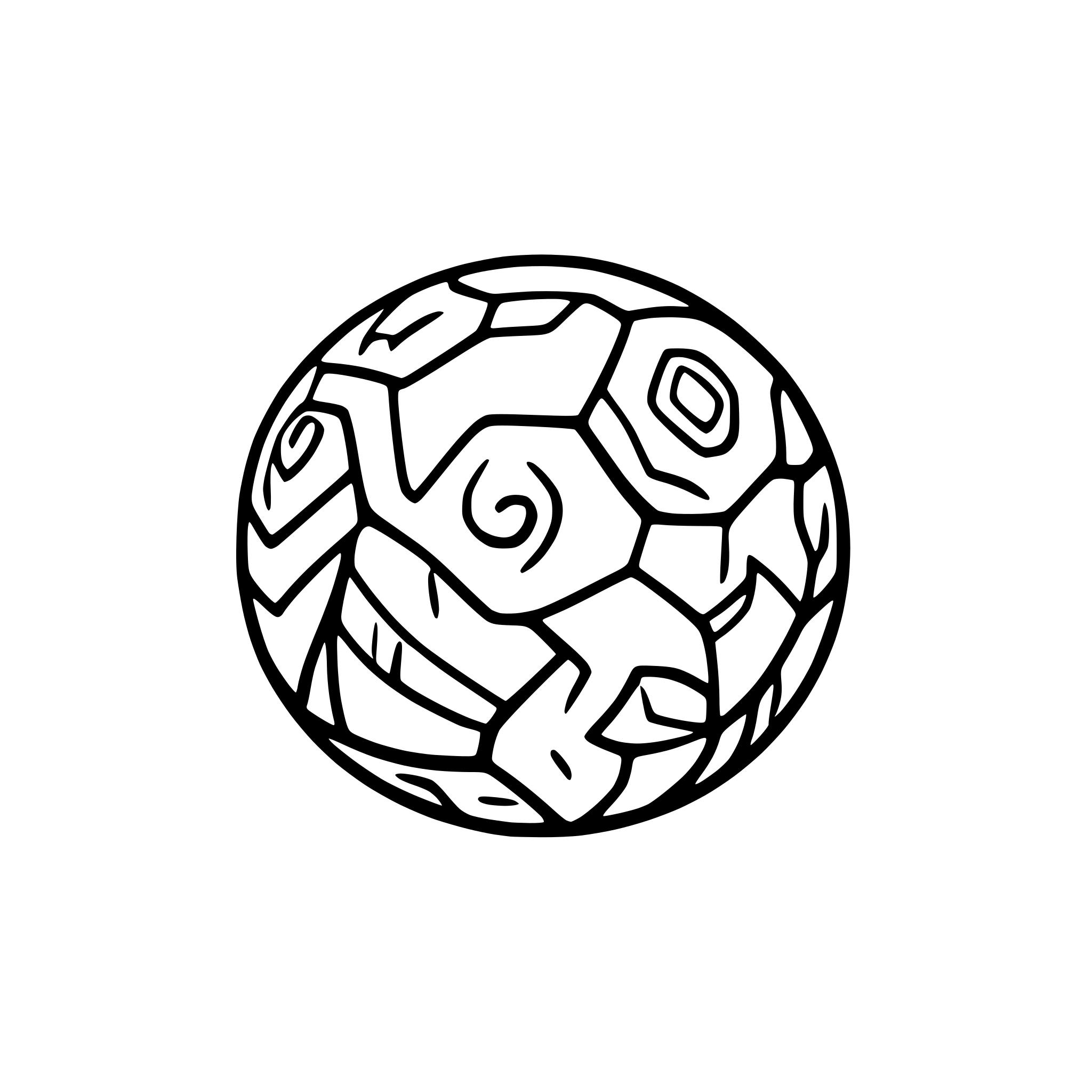 AI-generated SVG of a Masterball