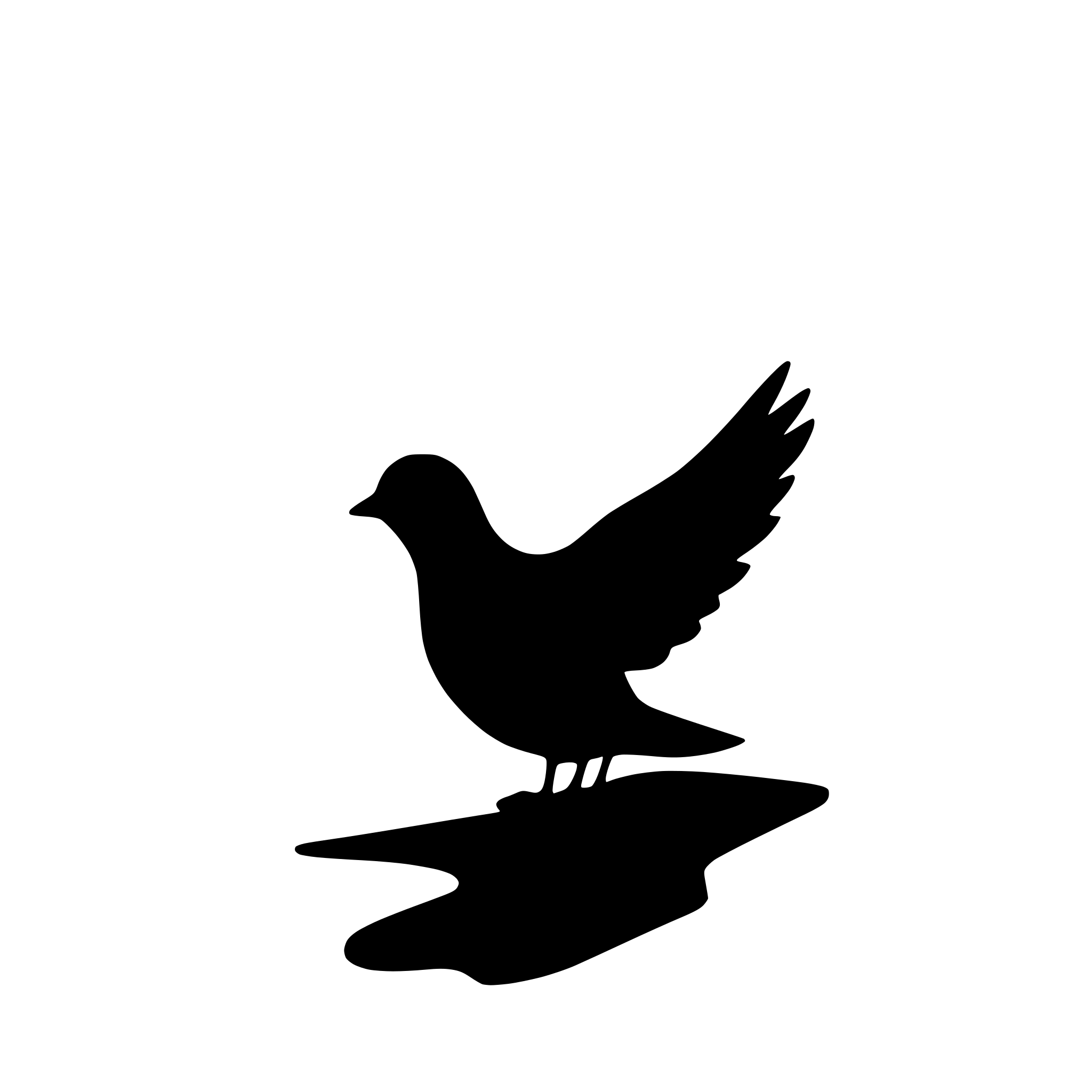 AI-generated SVG of 'a dove'