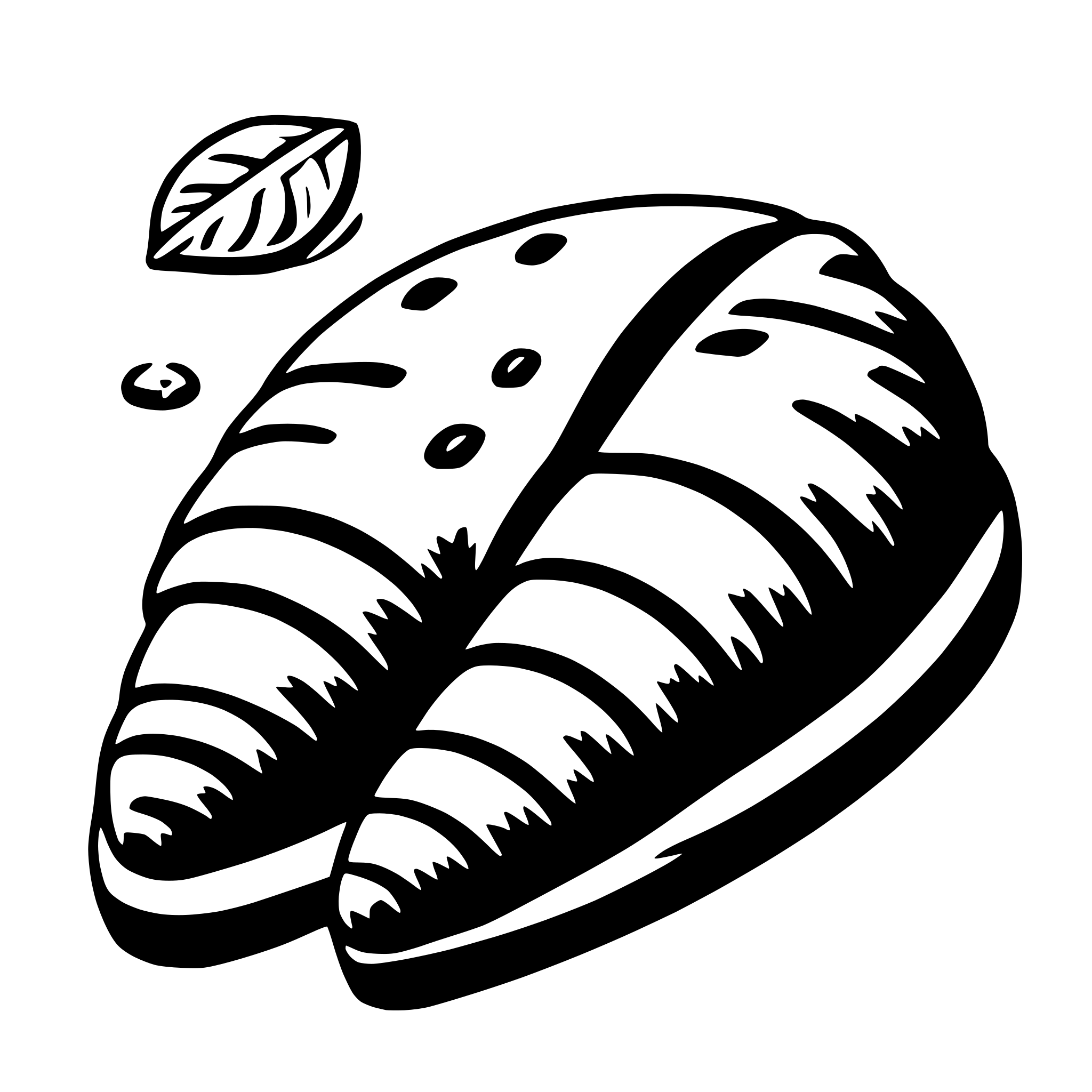 AI-generated SVG of a croissant