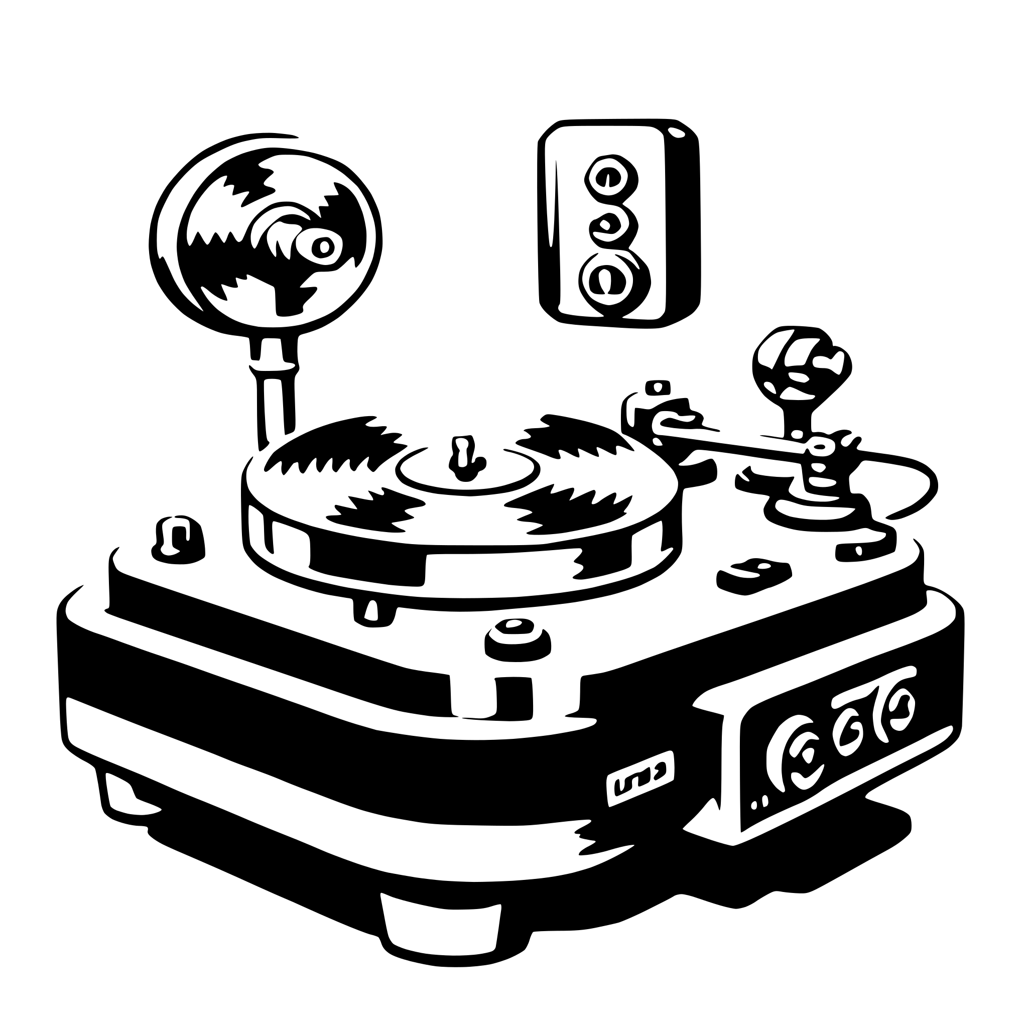 AI-generated SVG of a turntable