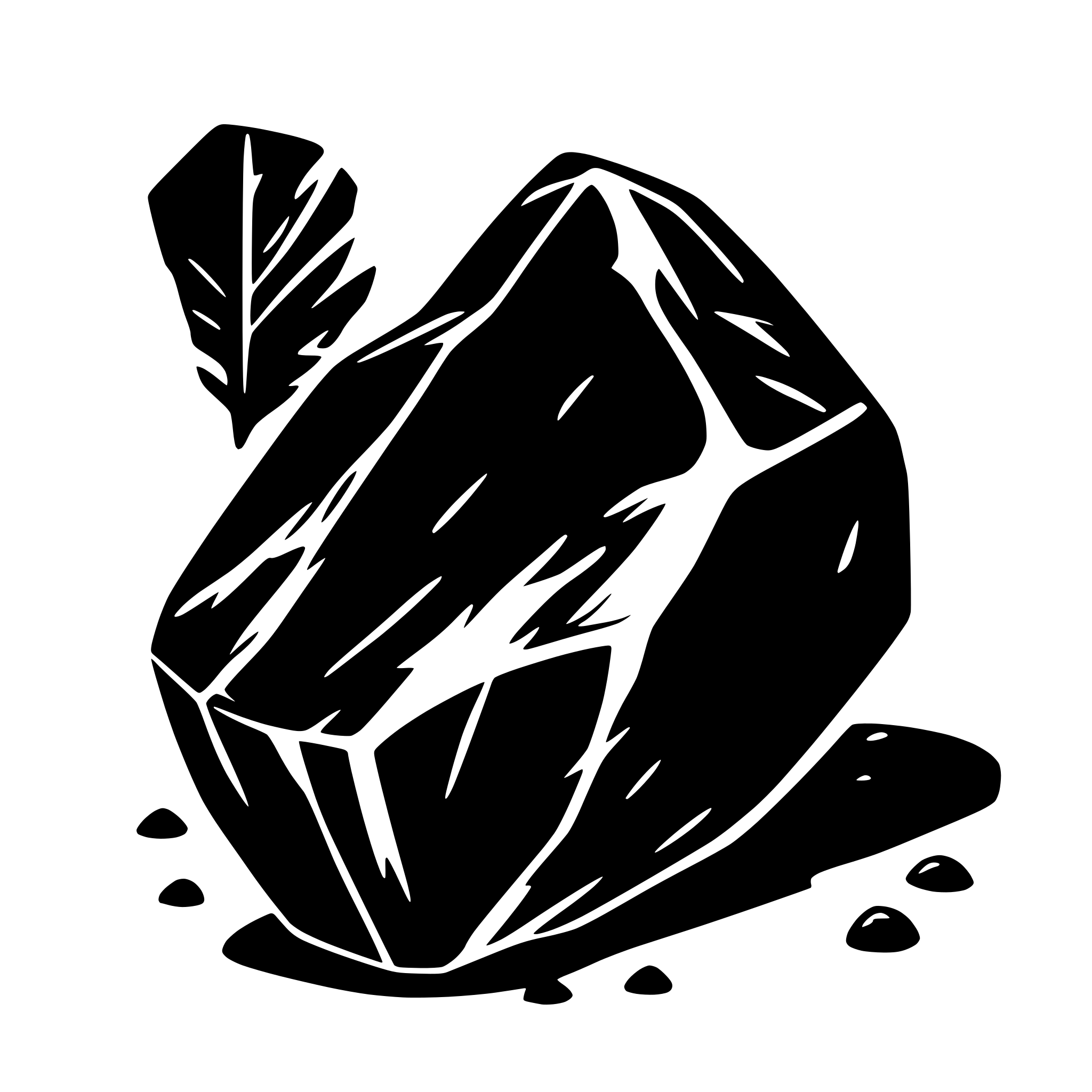 AI-generated SVG of a obsidian