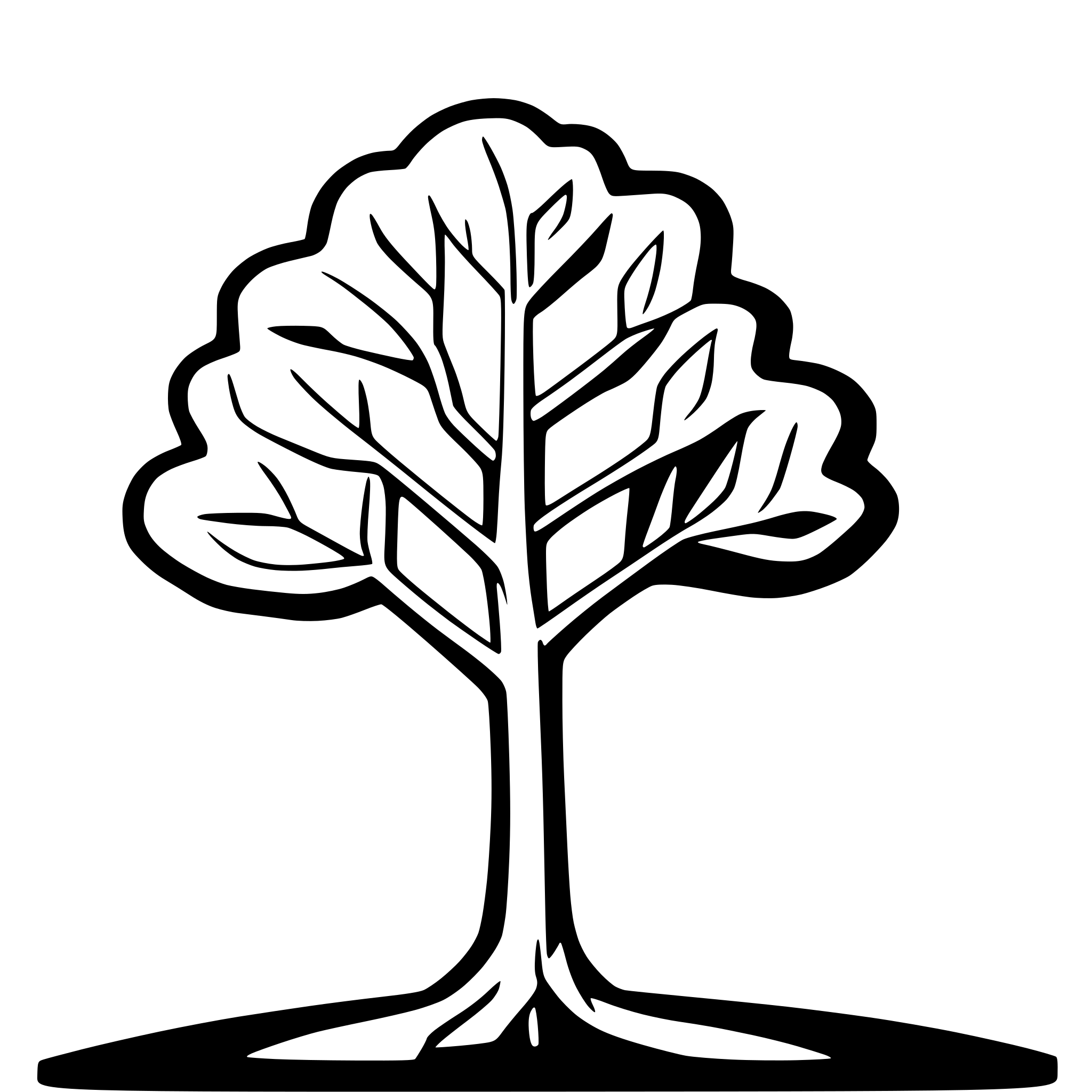 AI-generated SVG of a tree