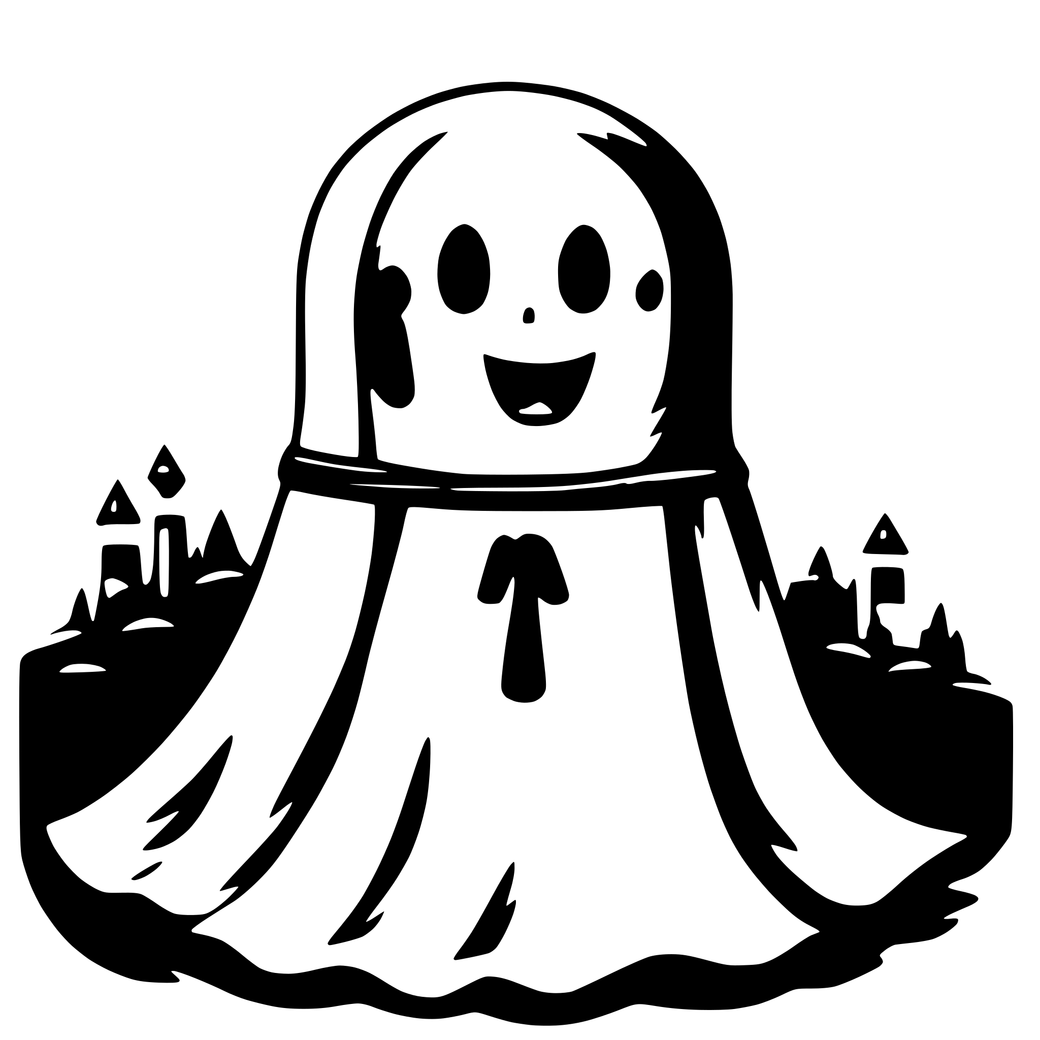 AI-generated SVG of a Cute Ghost