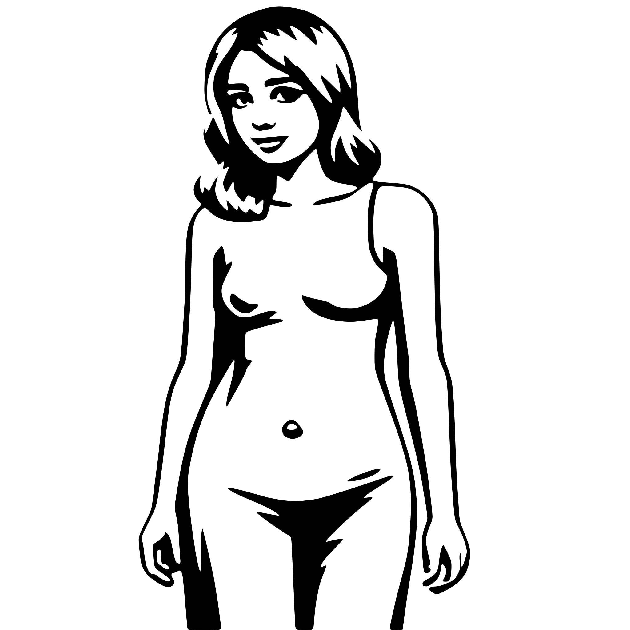 AI-generated SVG of 'girl pregnant'