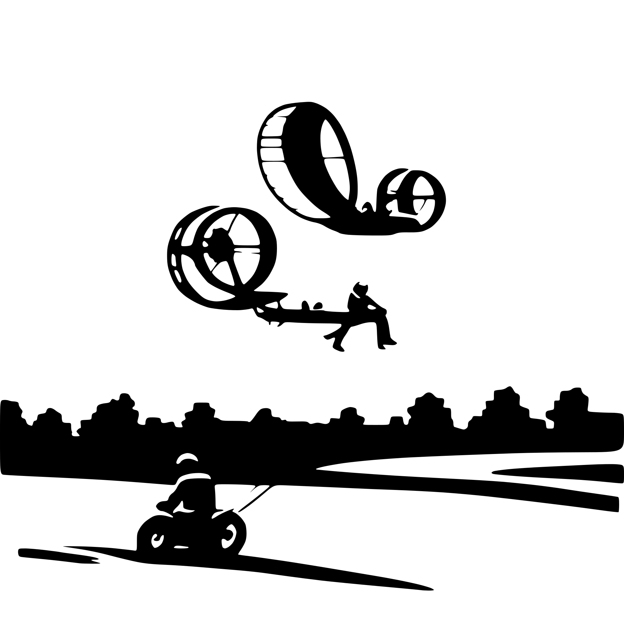 AI-generated SVG of 'paramotor flying group svg'