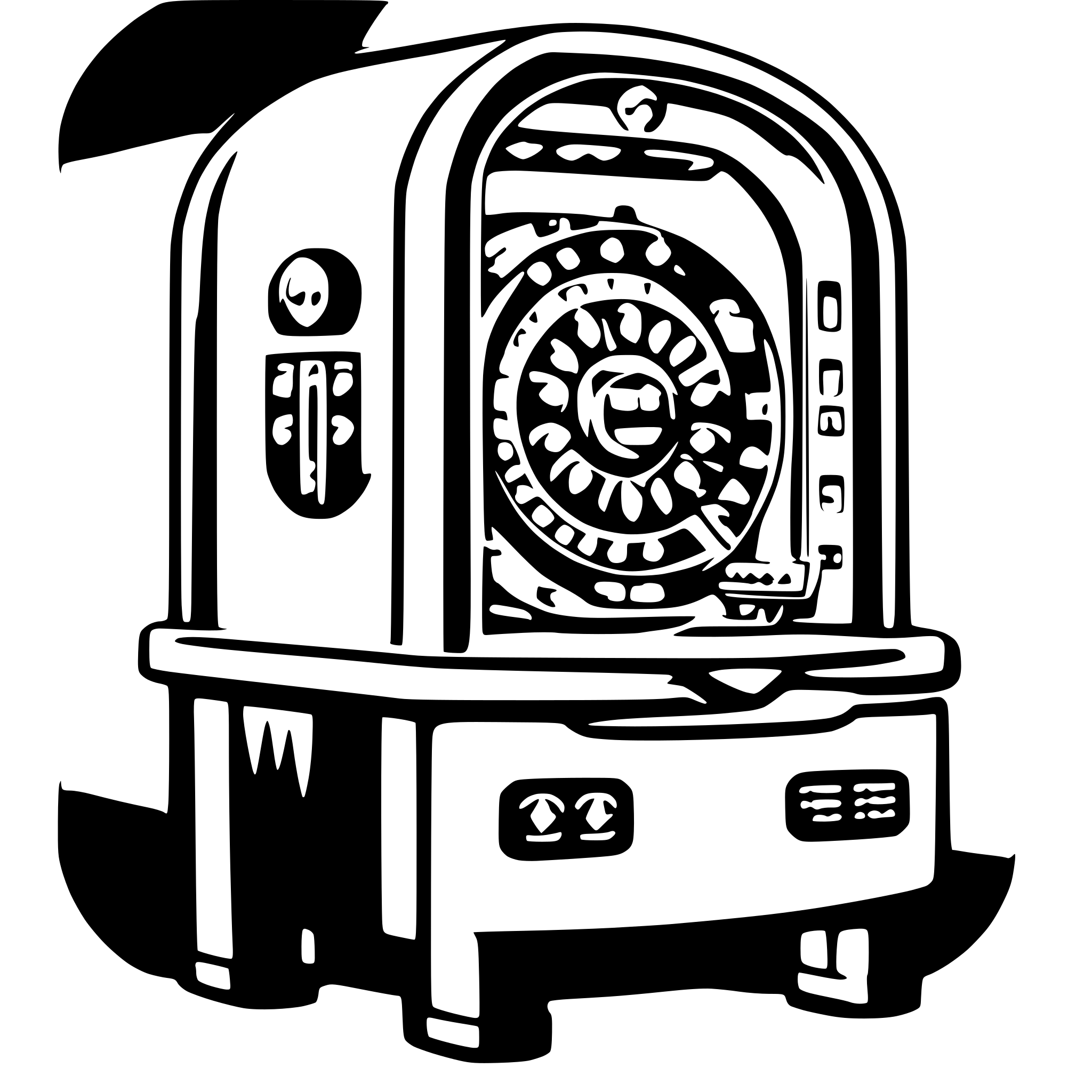AI-generated SVG of 'pachinko machine'