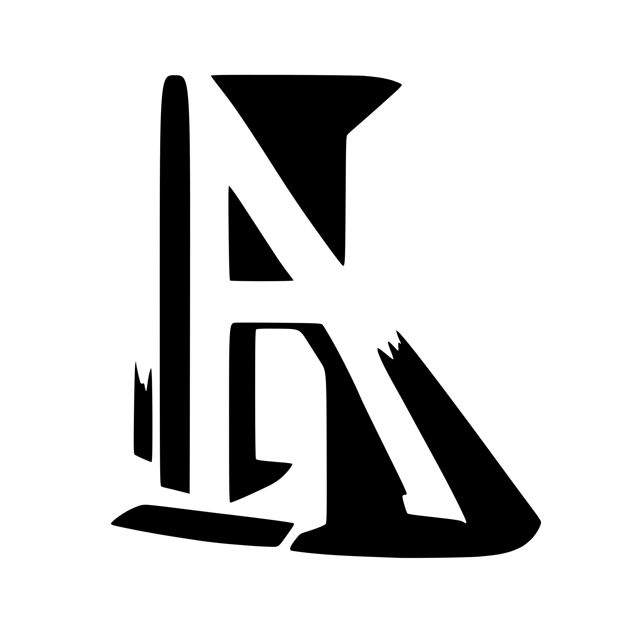 AI-generated SVG of 'Create letter N'
