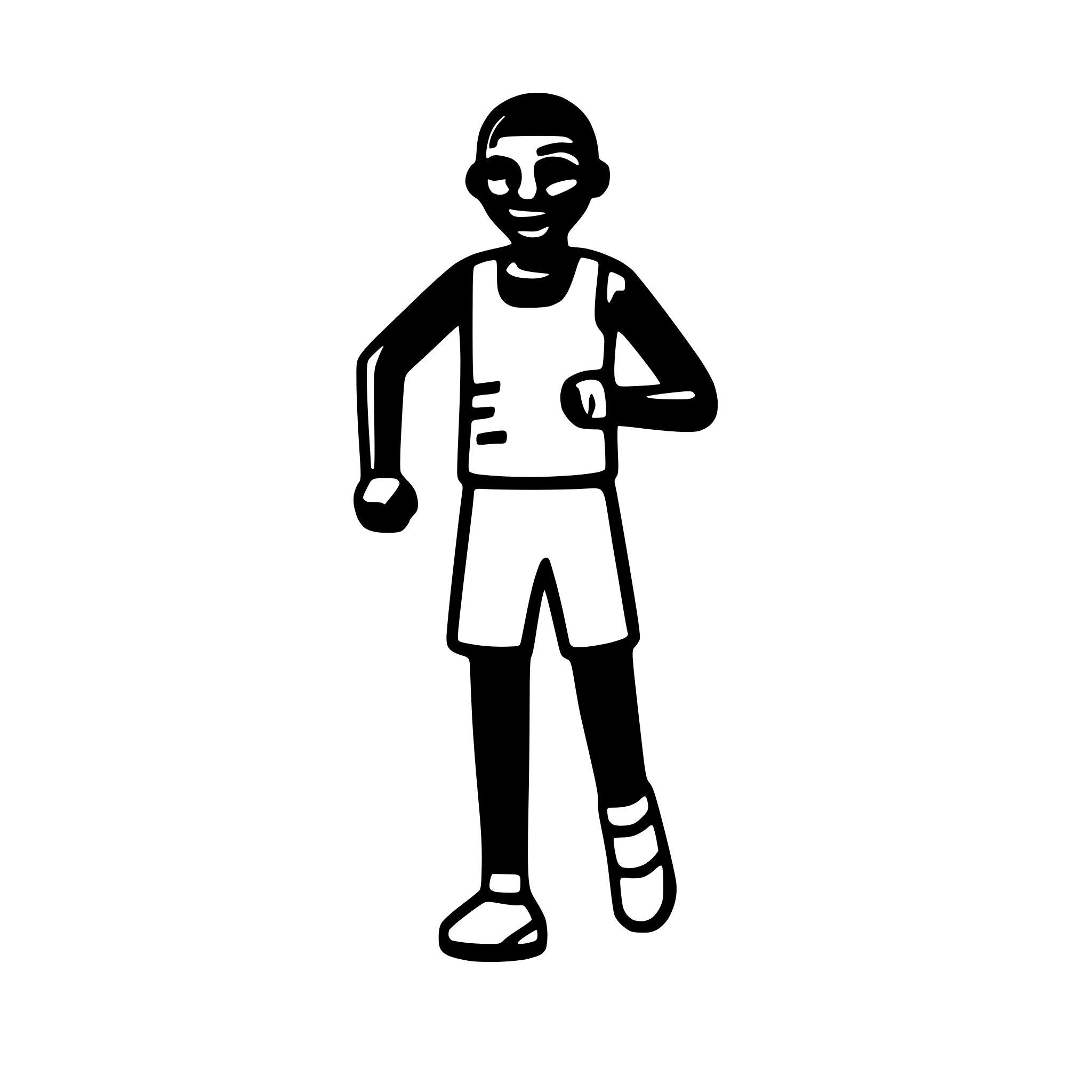 AI-generated SVG of 'african man exercise'