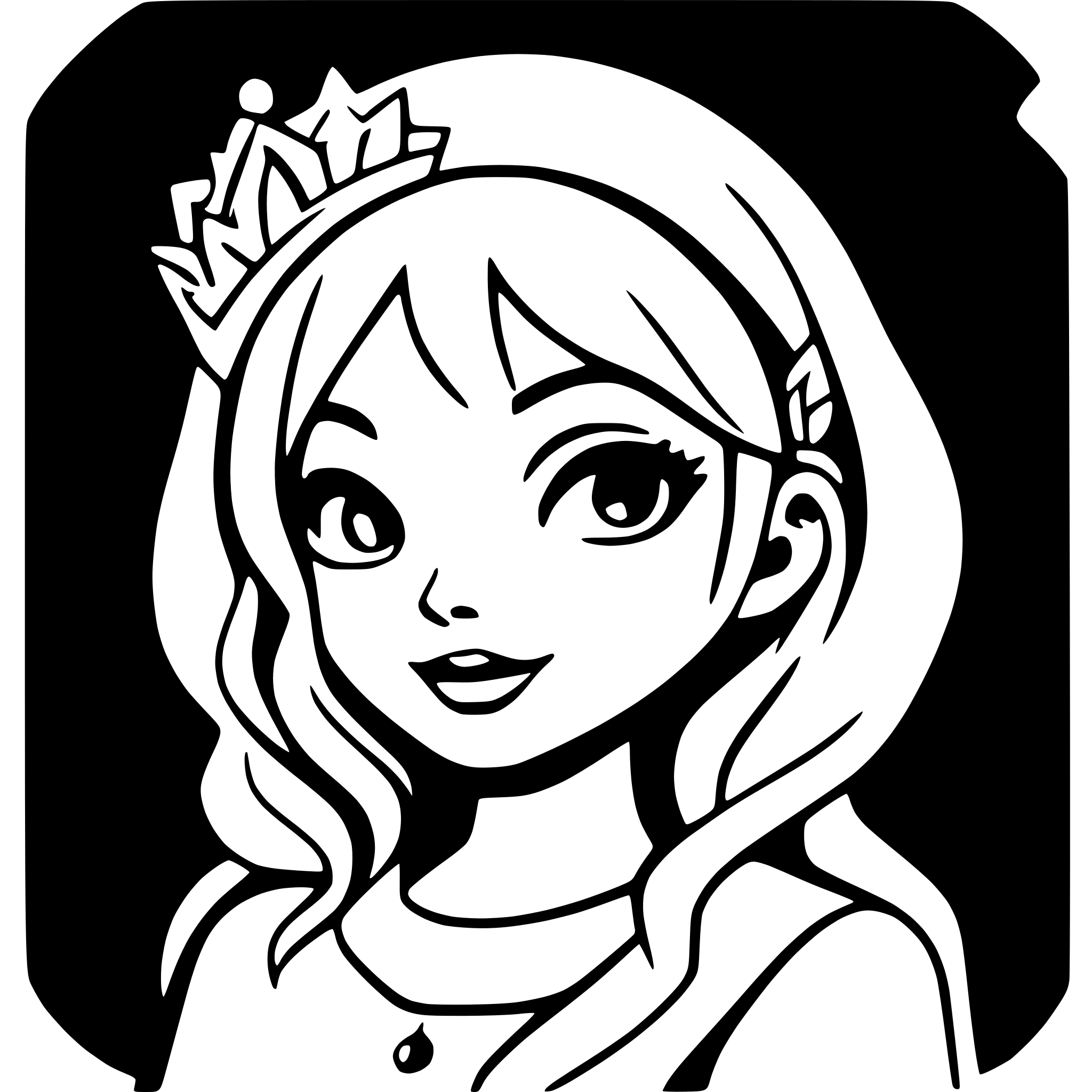 AI-generated SVG of a crown simple