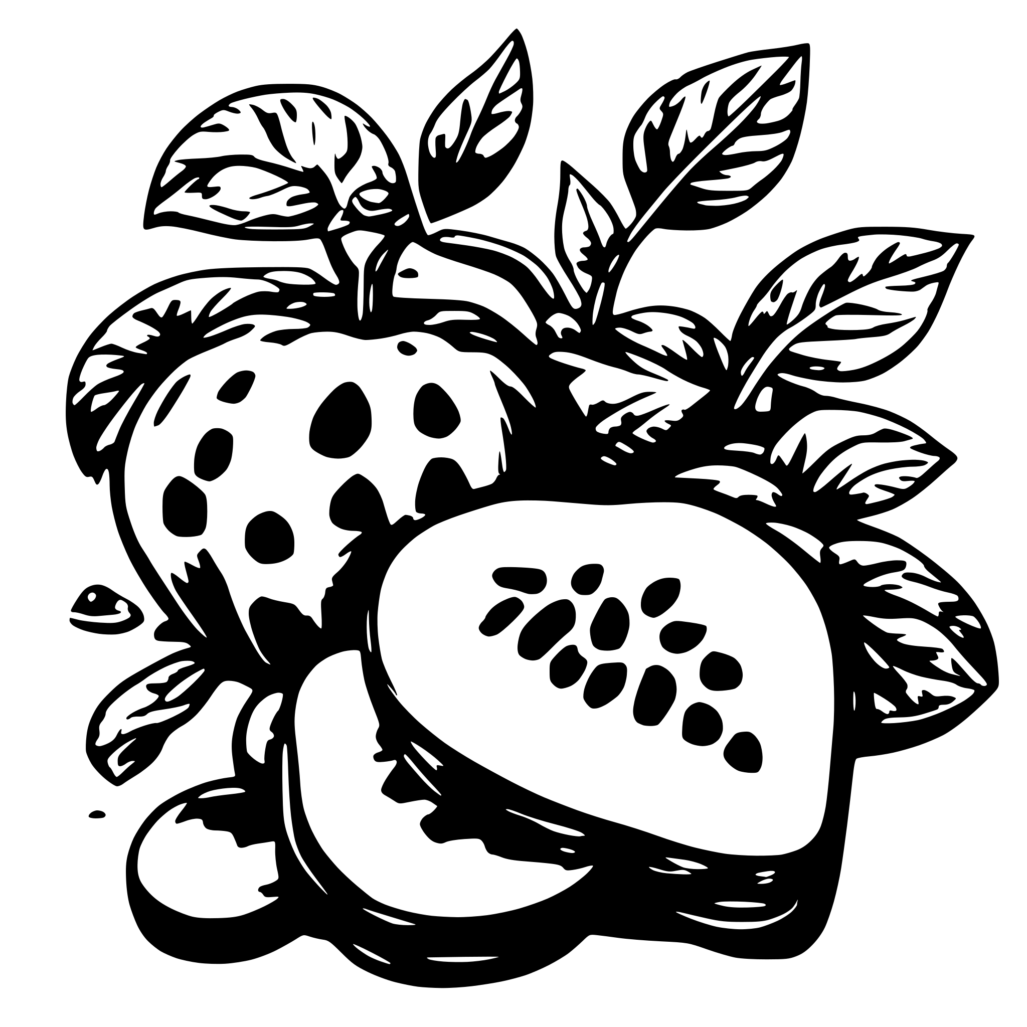 AI-generated SVG of 'morango'