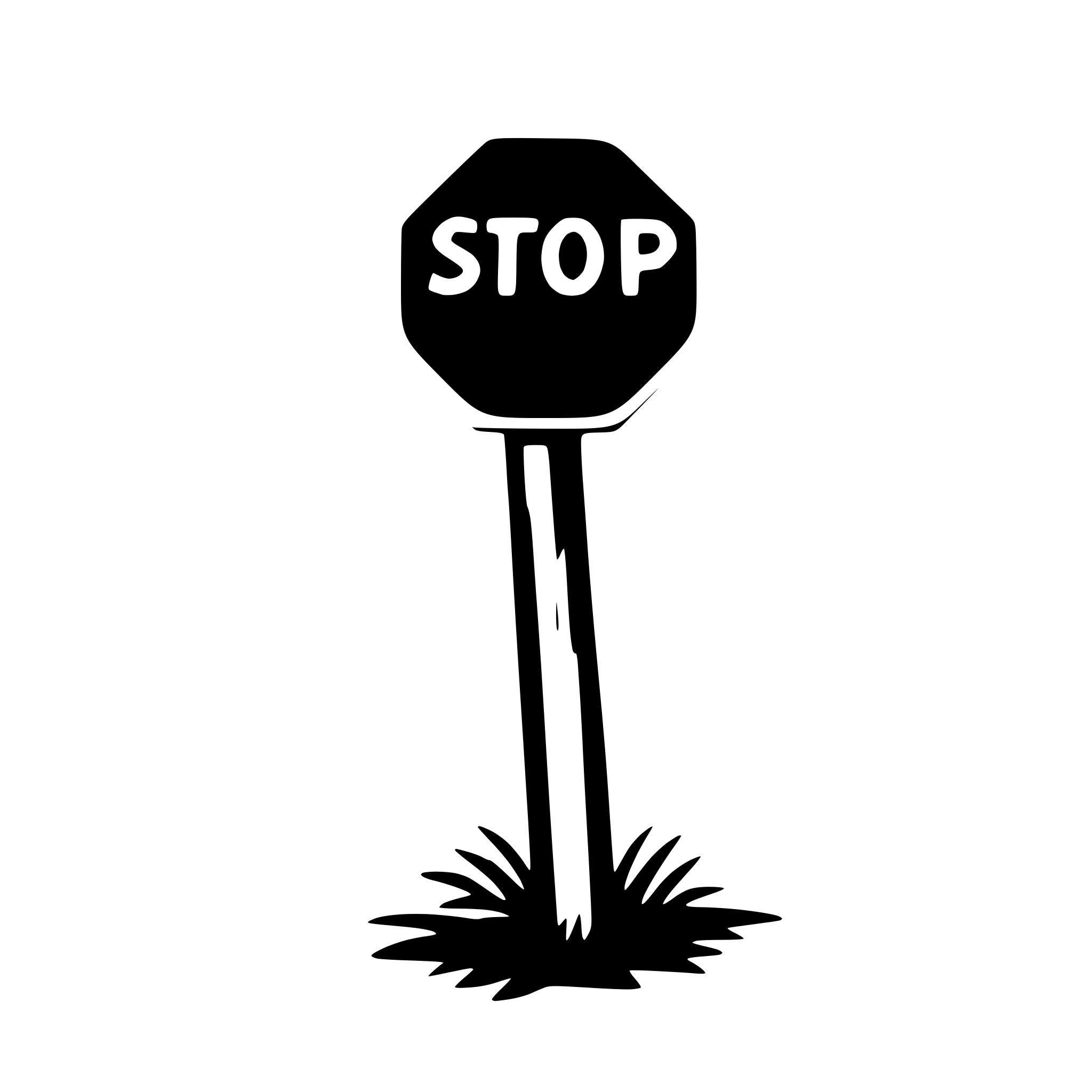AI-generated SVG of a stop sign