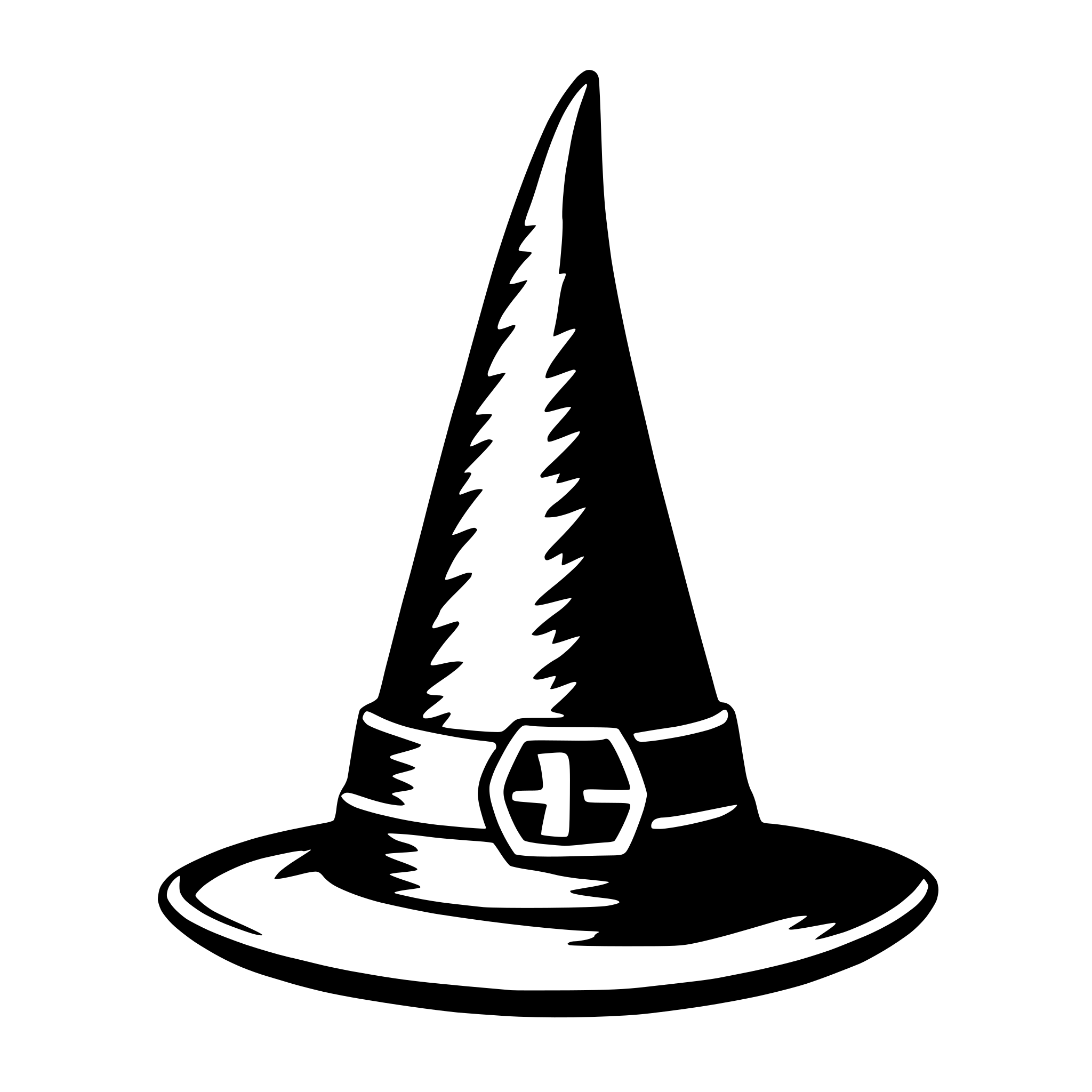 AI-generated SVG of 'witch's hat'
